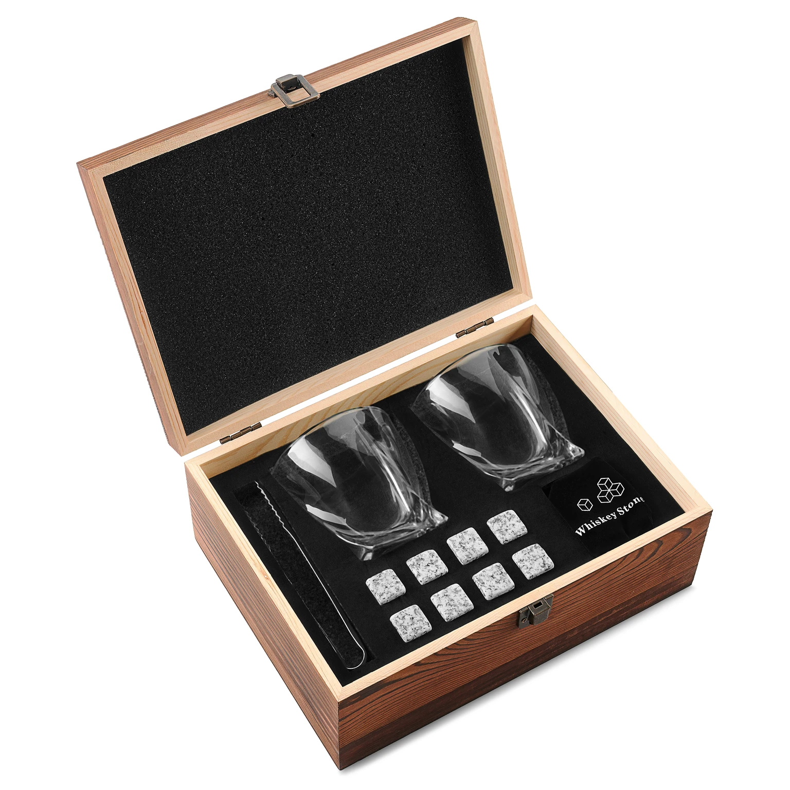Whisky Set | Gläser, Zangen und Granitsteine Whisky Set | Gläser, Zangen und Granitsteine