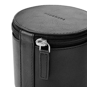 Étui à Cravate Voyage En Cuir Synthétique | Forme Cylindrique Anti-plis - 8,5x11 Cm - Idéal Cadeau D'affaires Homme