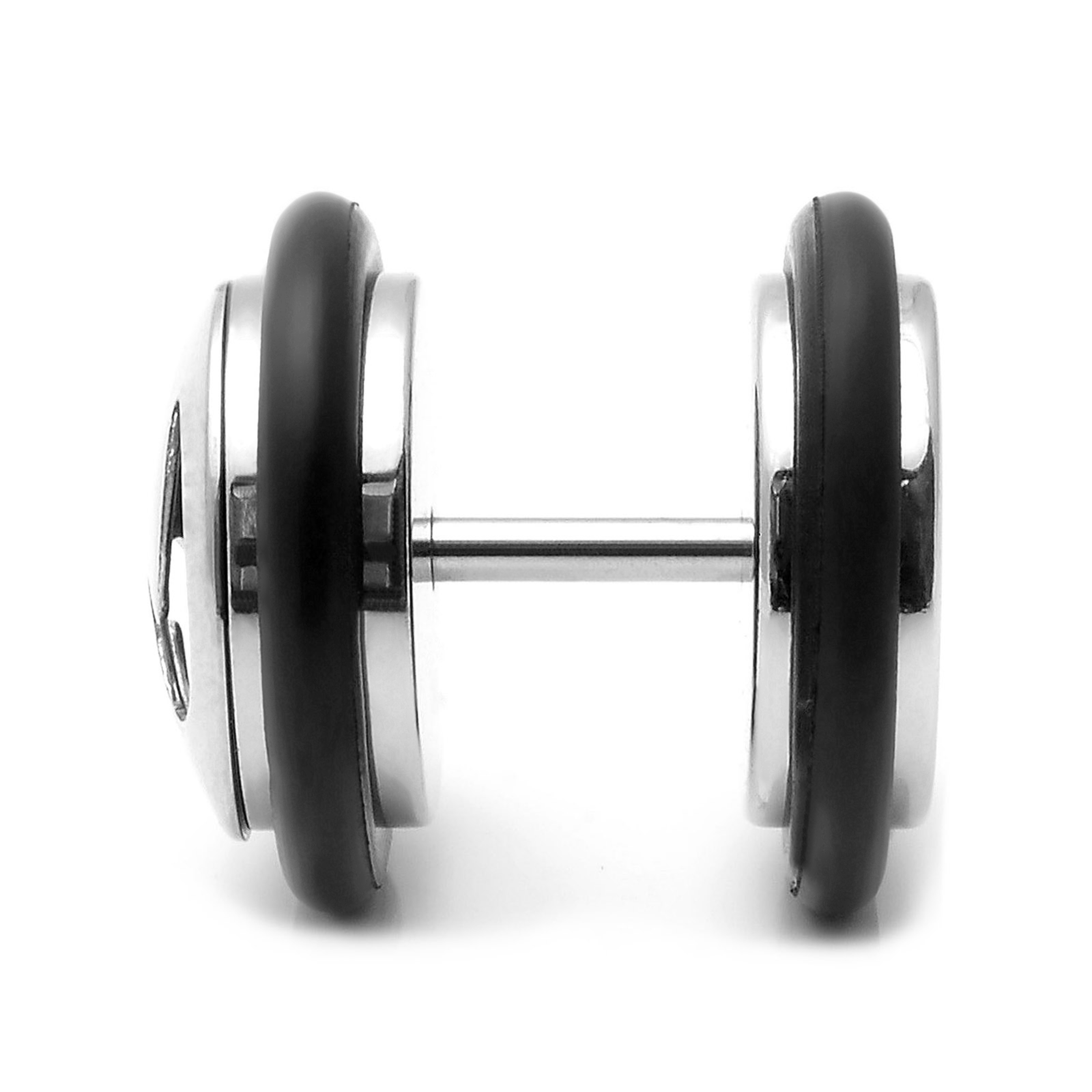 Sentio | Silver-Tone and Green Stainless Steel Tribal Stud Earring - 2