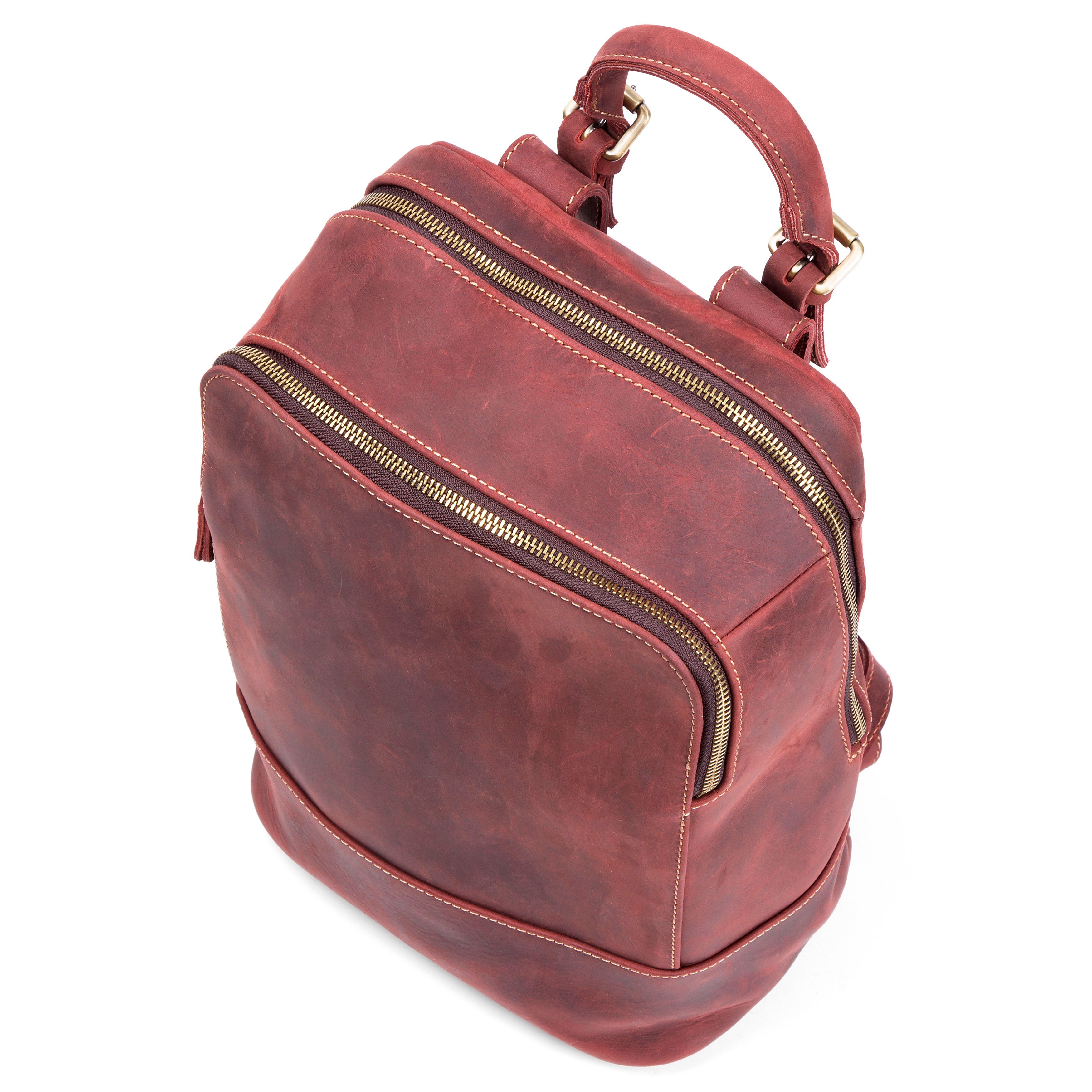 Tankleurige Delton Lederen Rugzak - 5