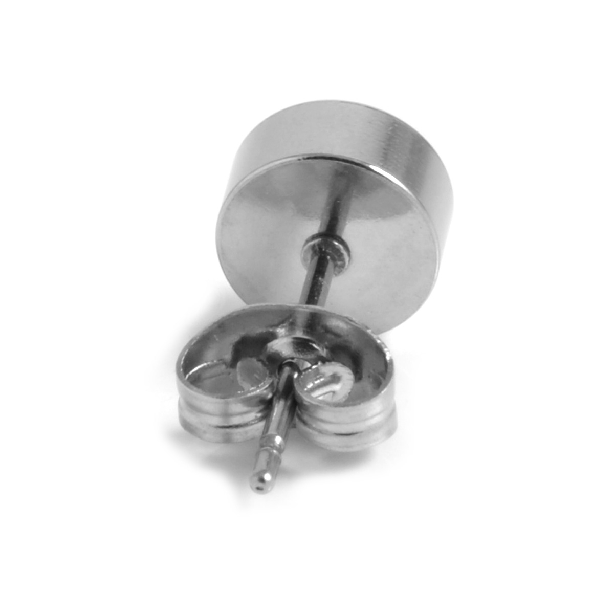 Runder Zirkon-Ohrring, 7 mm - 2