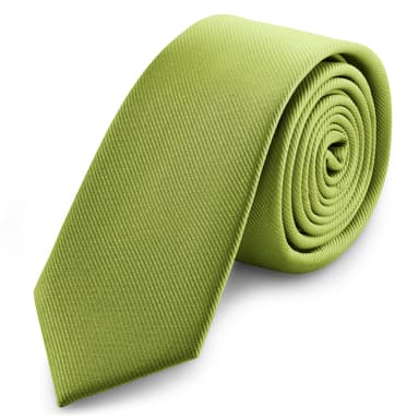 Cravatta skinny da 6 cm verde mare con motivo gros-grain Cravatta skinny da 6 cm verde mare con motivo gros-grain