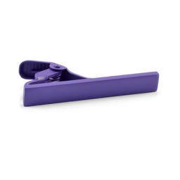 Short Purple Tie Clip