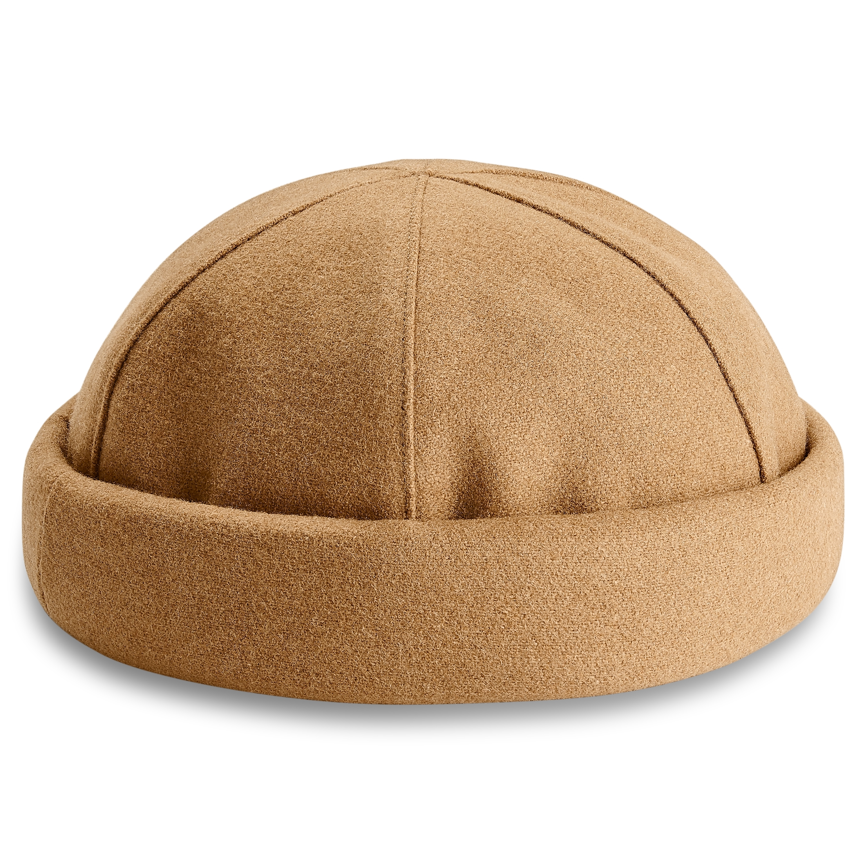Lacuna | Gorro docker de lana color canela - 2