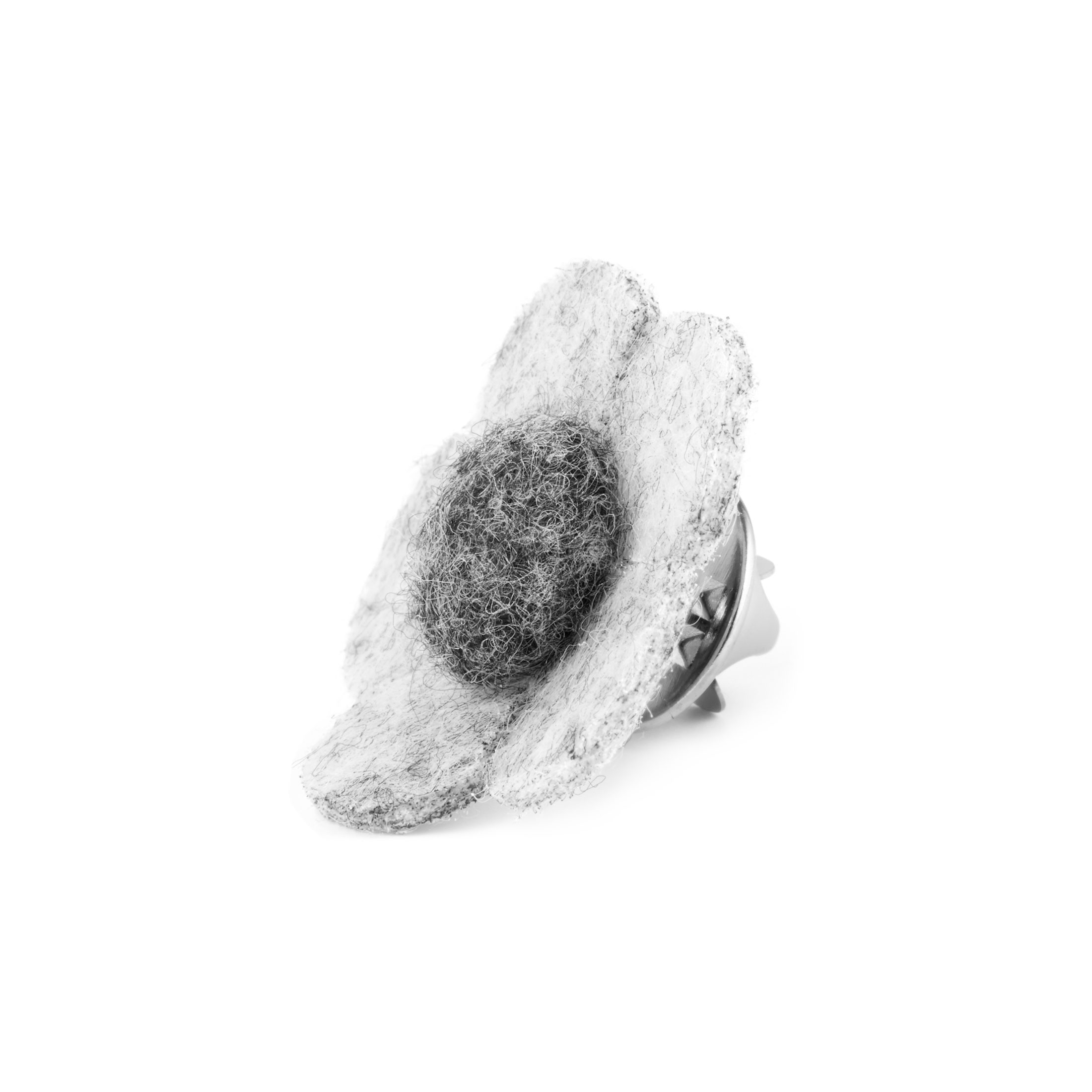 Blumen Revers Anstecker In Hell- & Dunkelgrau - 3