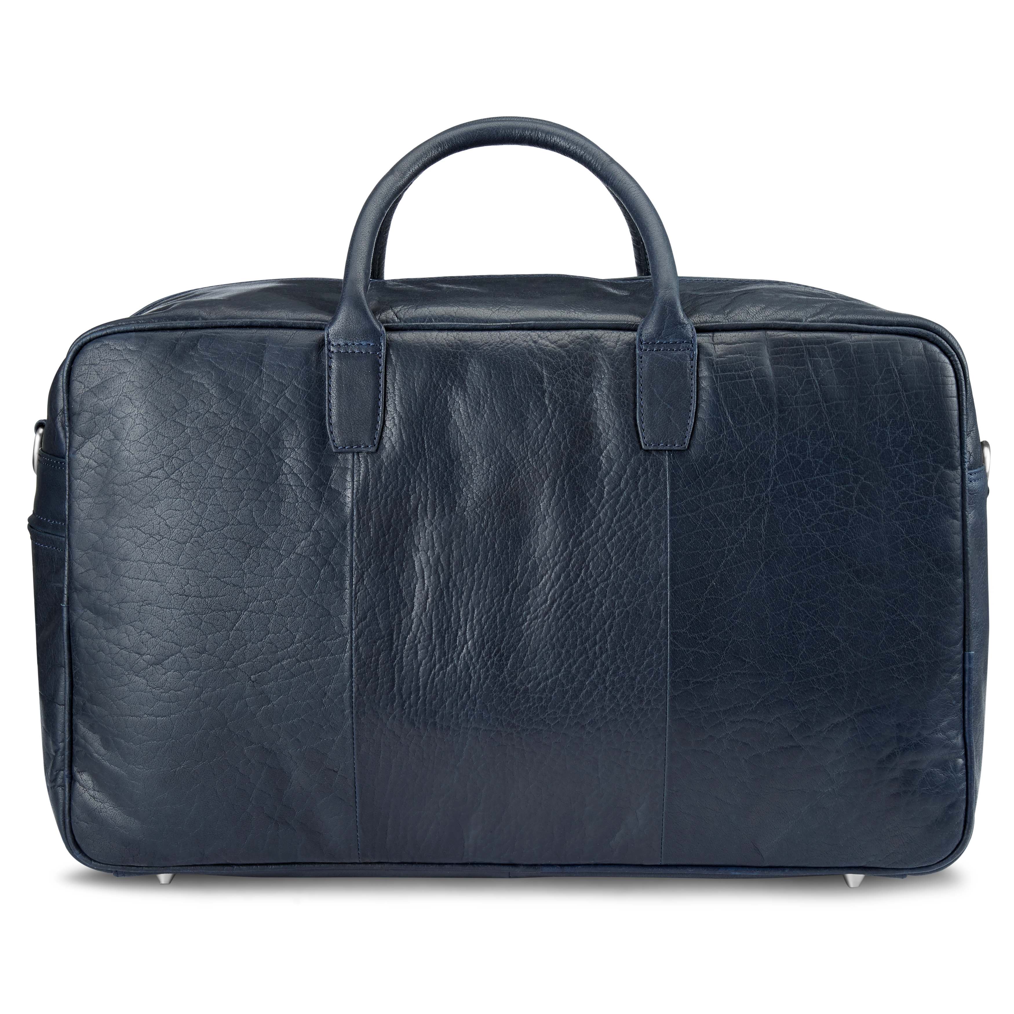 Bolsa de viaje de cuero azul marino Montreal - 3