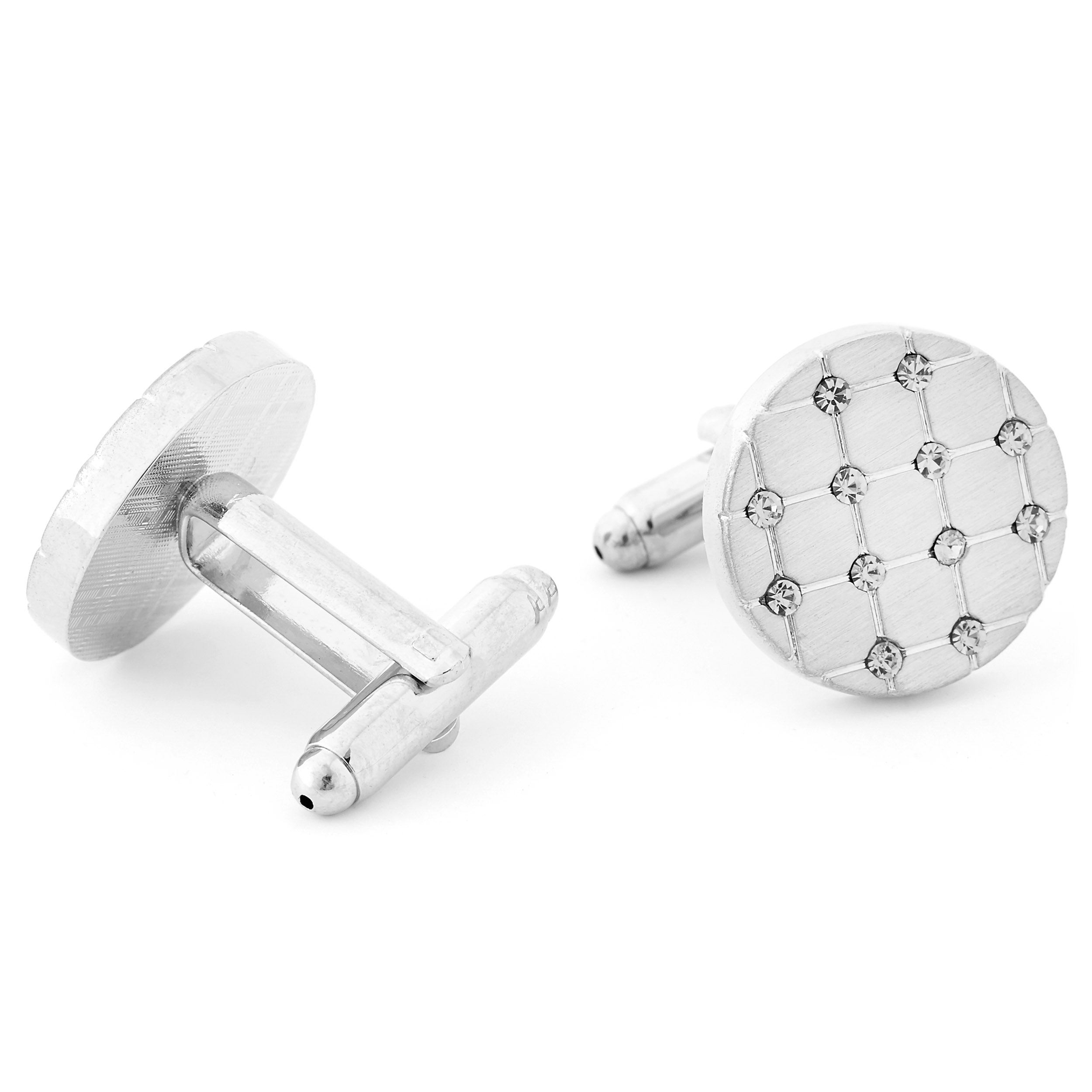 Grid Zirconia Cufflinks - 2