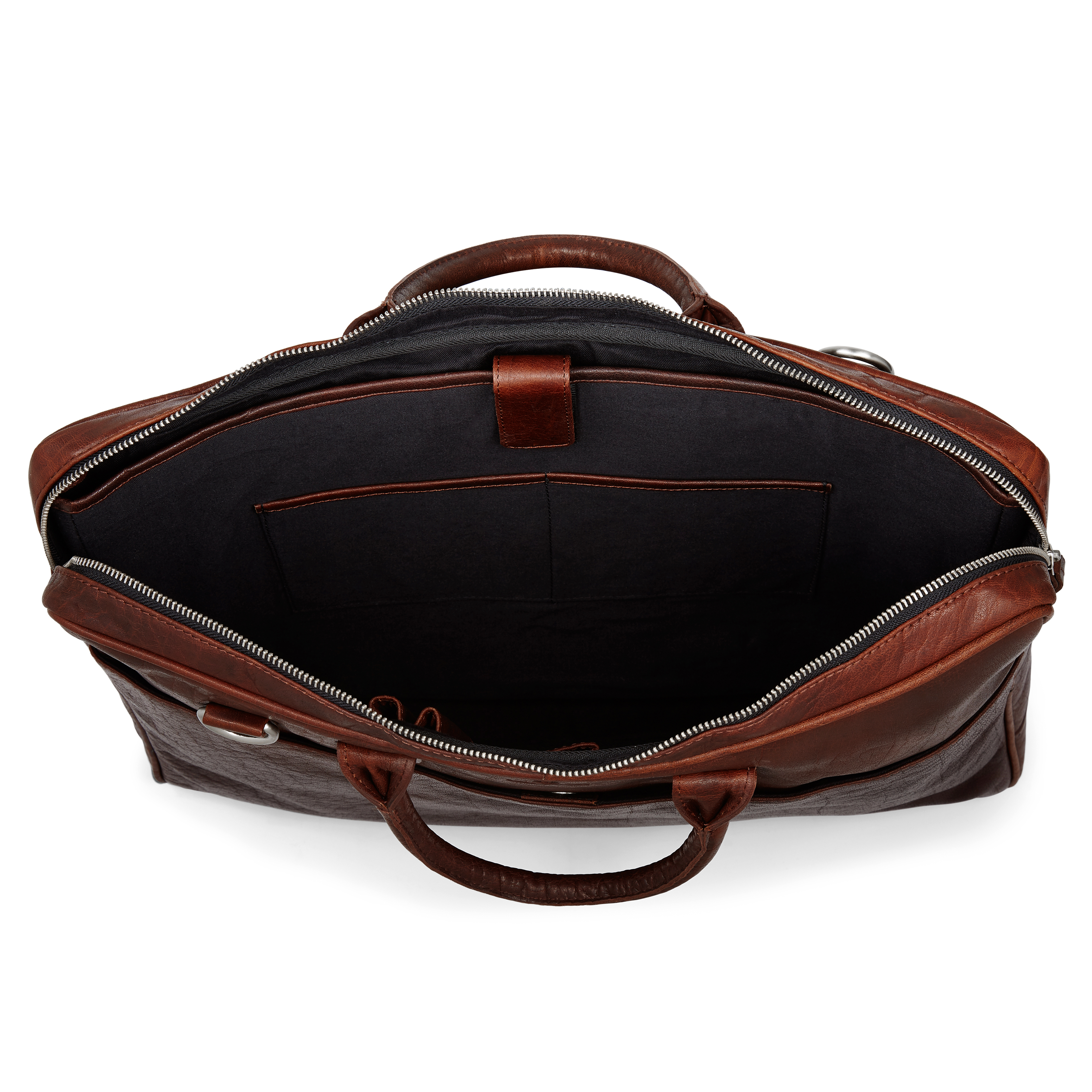 Montreal - Sac à bandoulière pro en cuir marron 17'' - 7