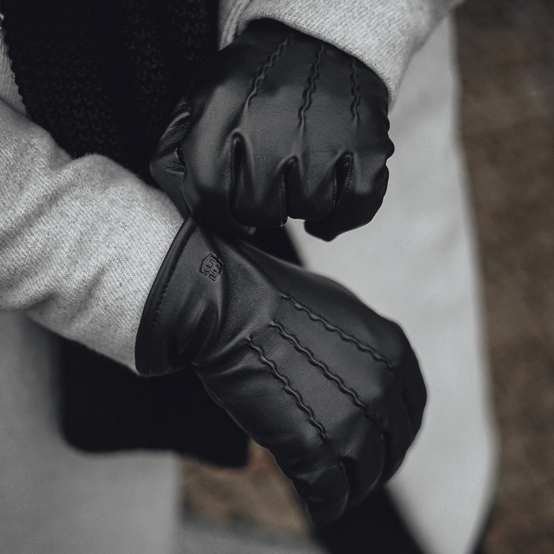 Chanel New Black Lambskin Fingerless Gloves, 1stdibs.com