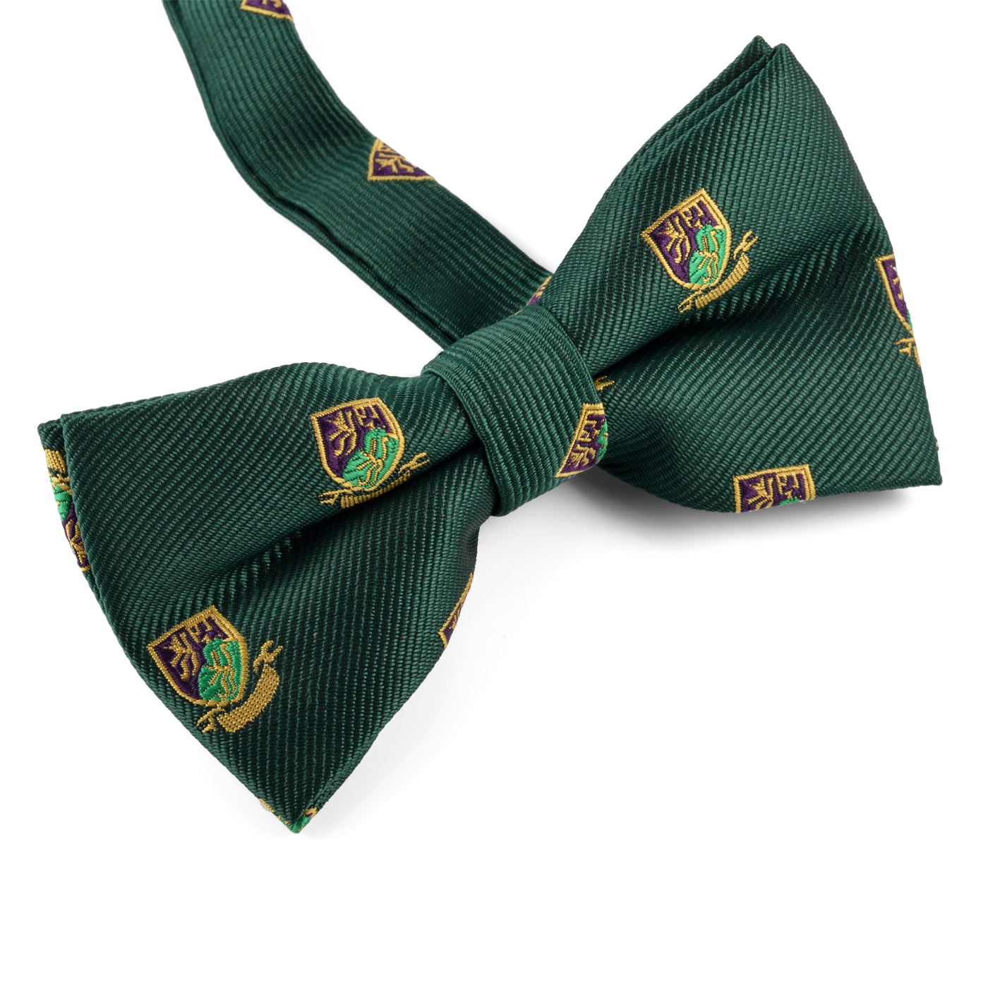Green Emblem Pre-Tied Bow Tie - 2