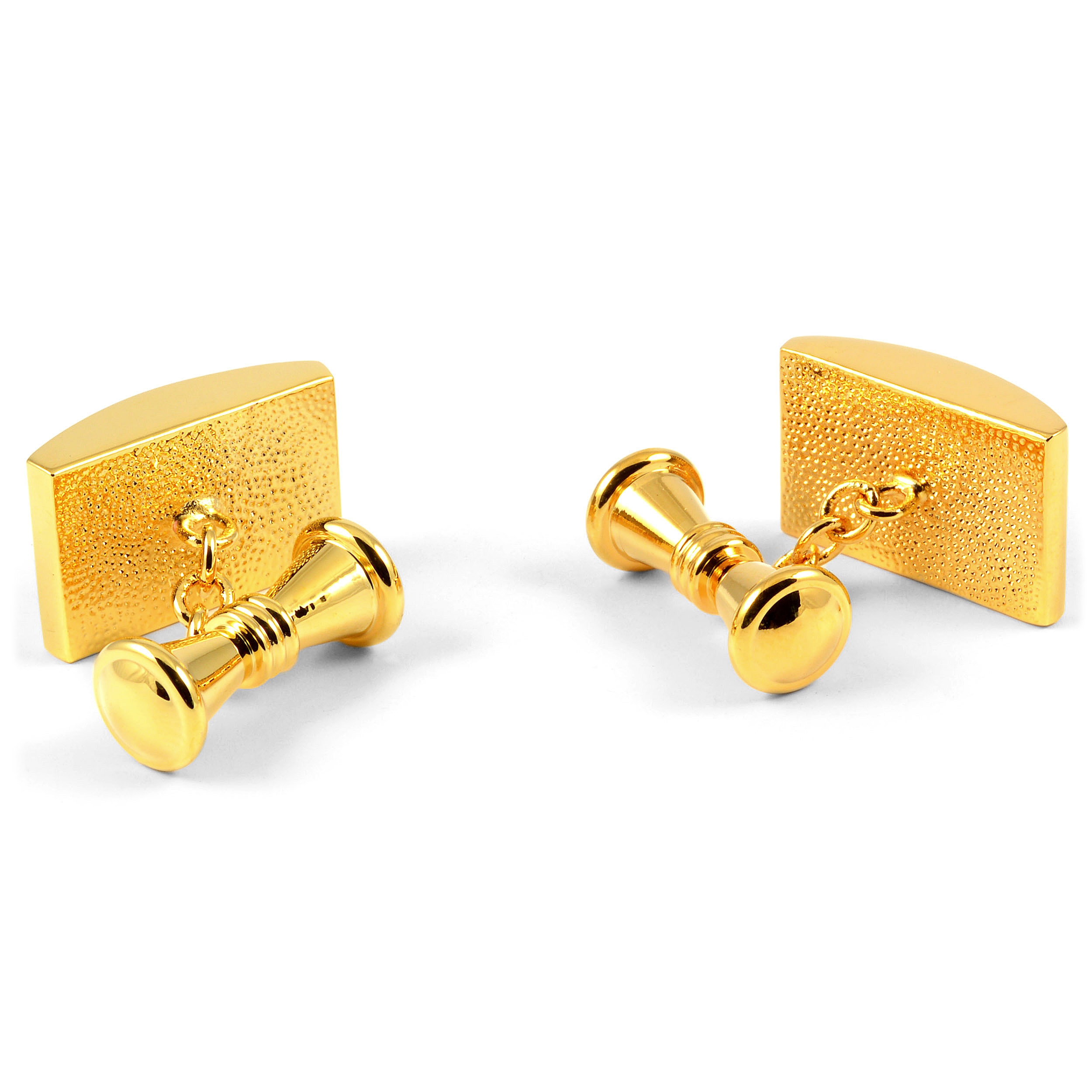 Boutons de manchette couleur noir et or - 3