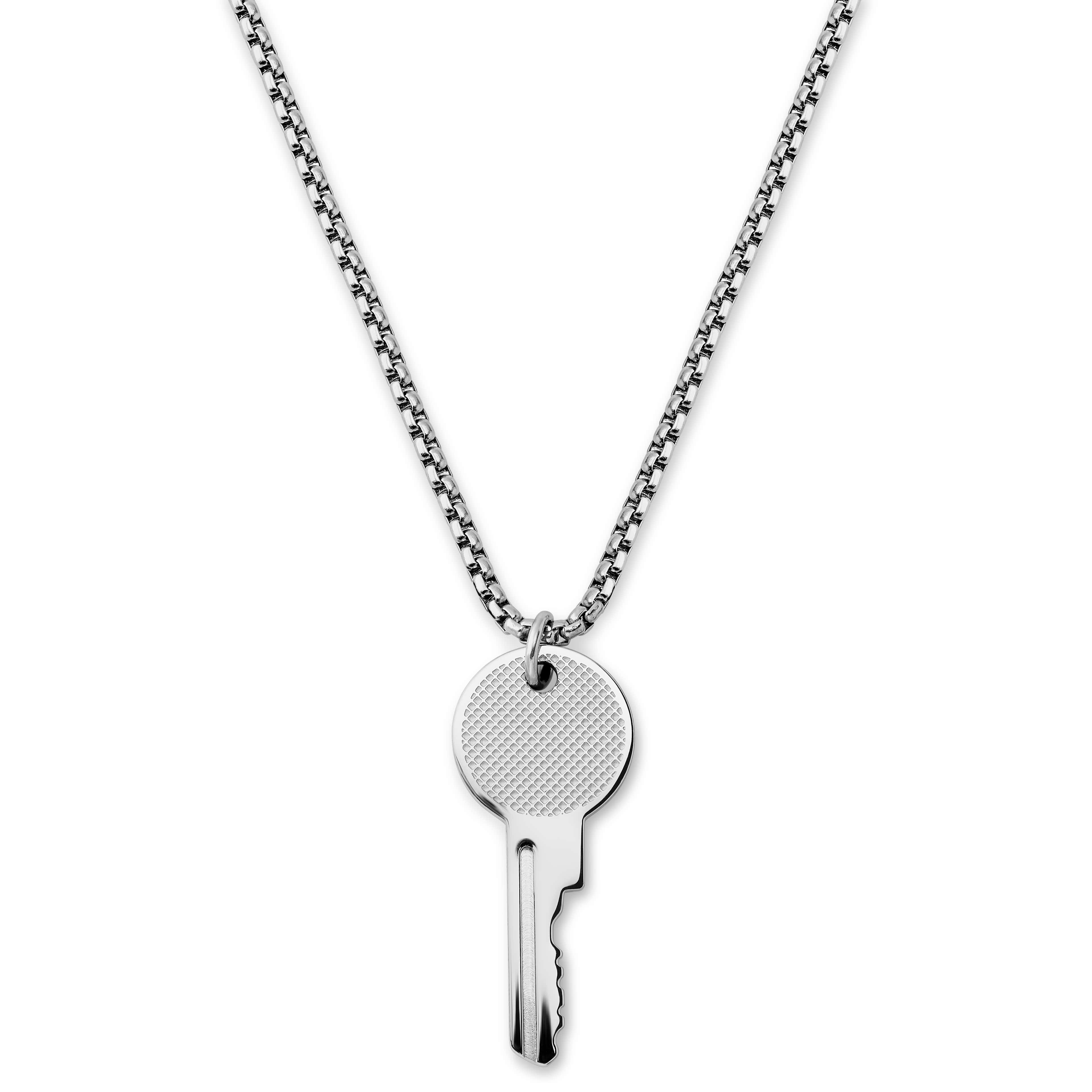 Egan | Silver-tone Key Necklace
