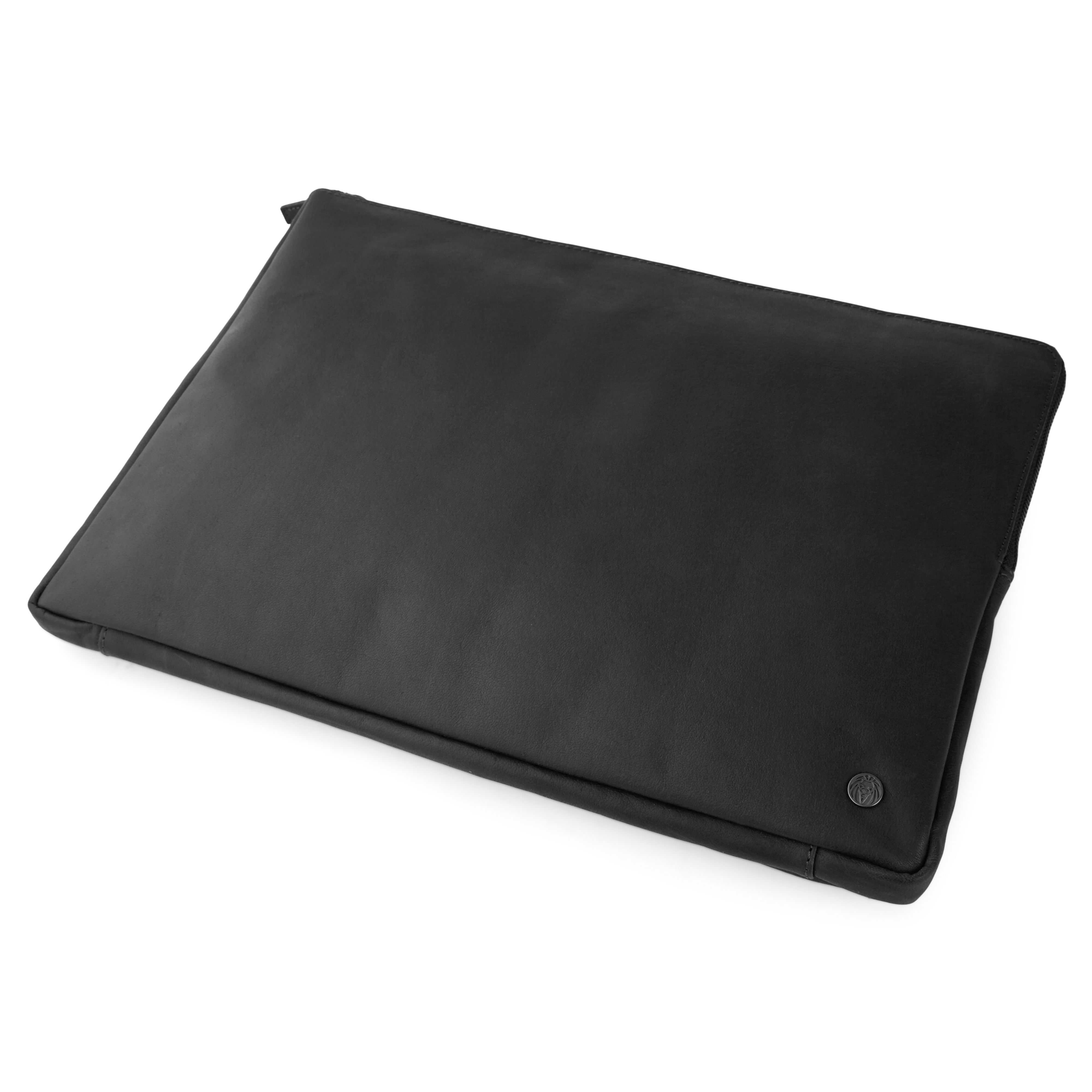 Oxford | Small Black Leather Laptop Sleeve - 3