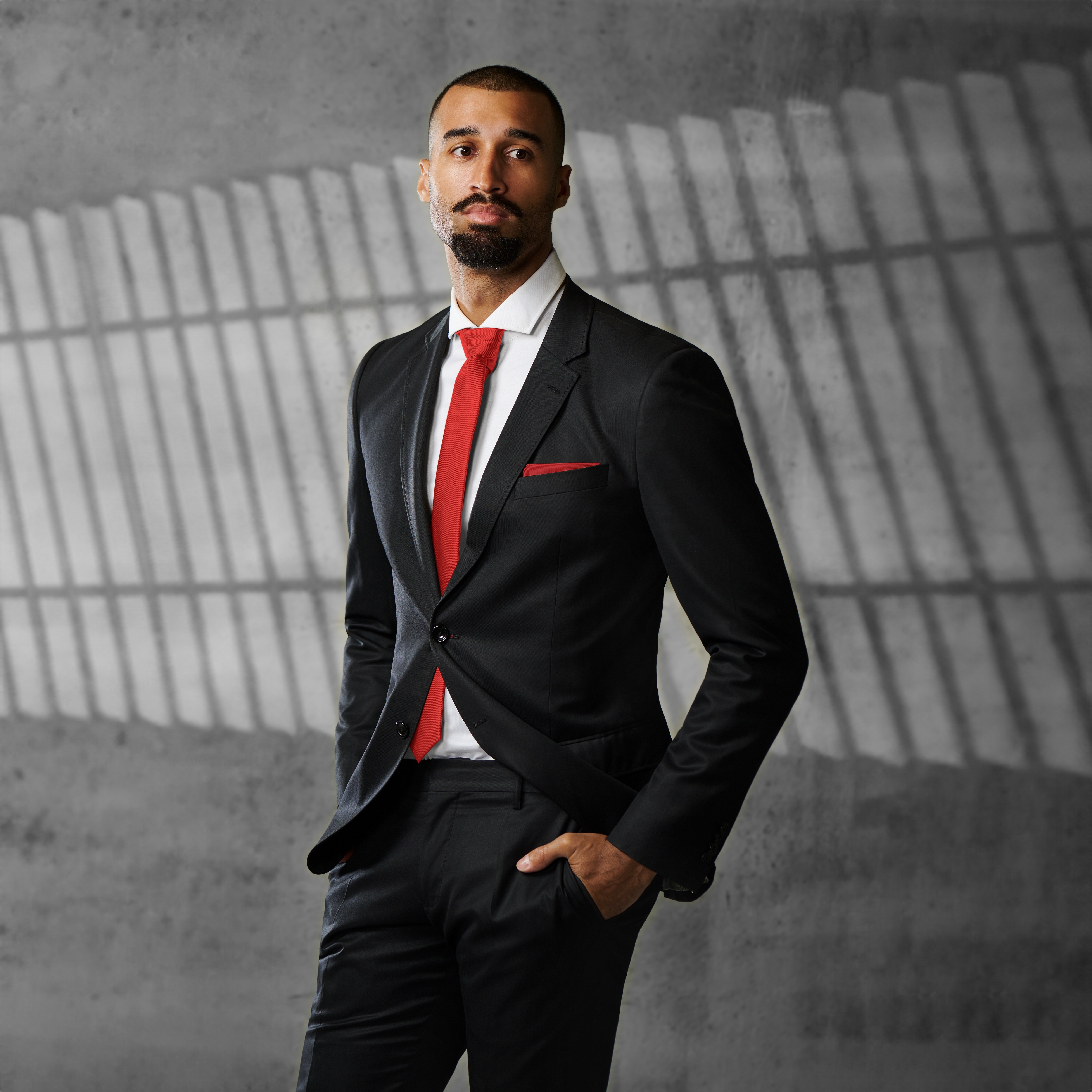 Rode Zijden Twill Pochet - 2