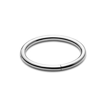 6 mm Sølvfarvet Kirurgisk Stål Piercing Ring