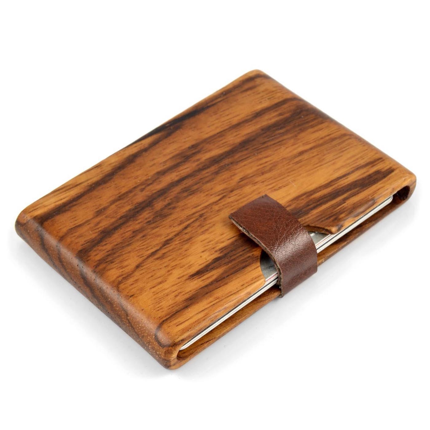 Solid Kortholder i Valnøddetræ - 1