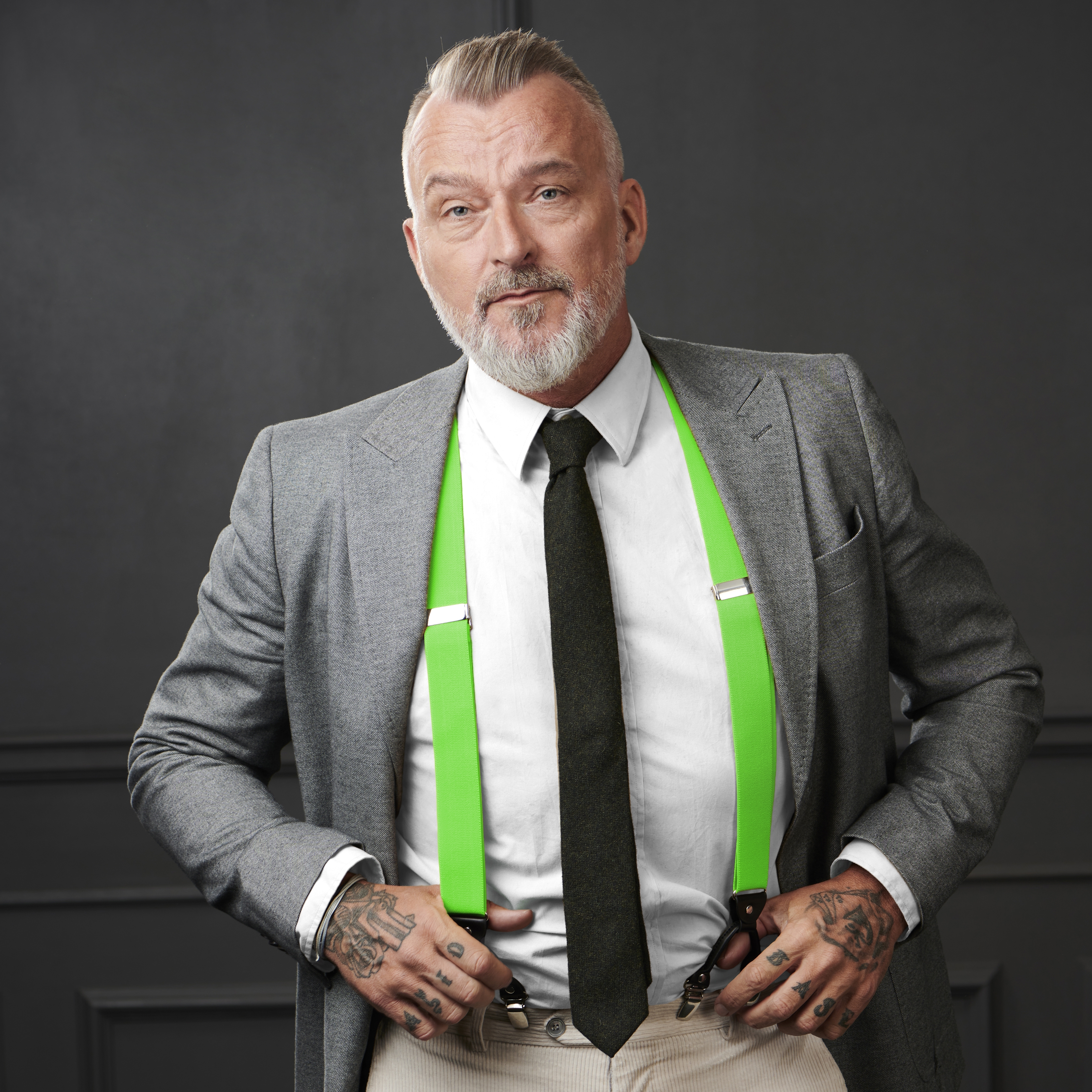 Bretelles larges à pinces - couleur citron vert - 5