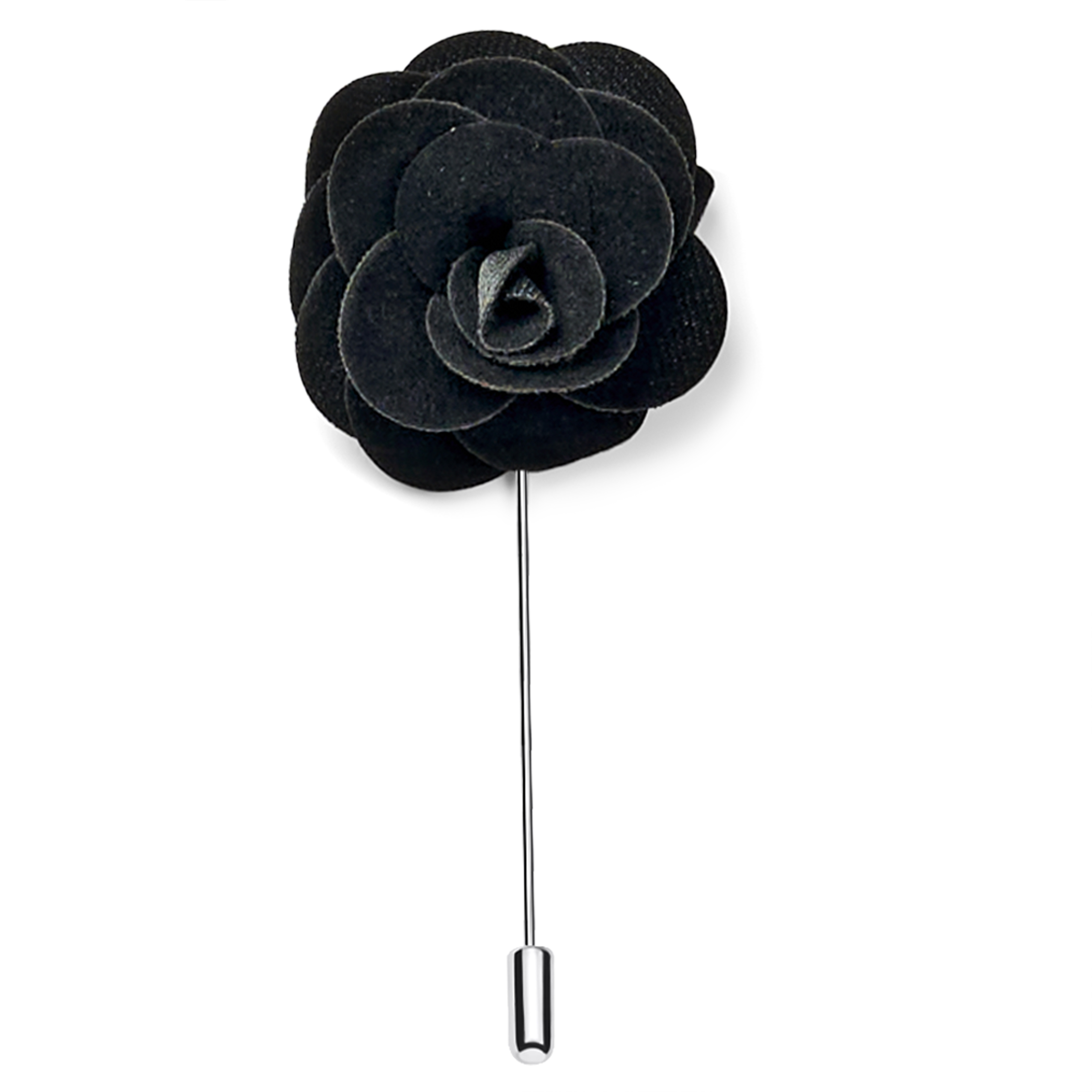 Black Flower Lapel Pin Velvet In stock! Trendhim