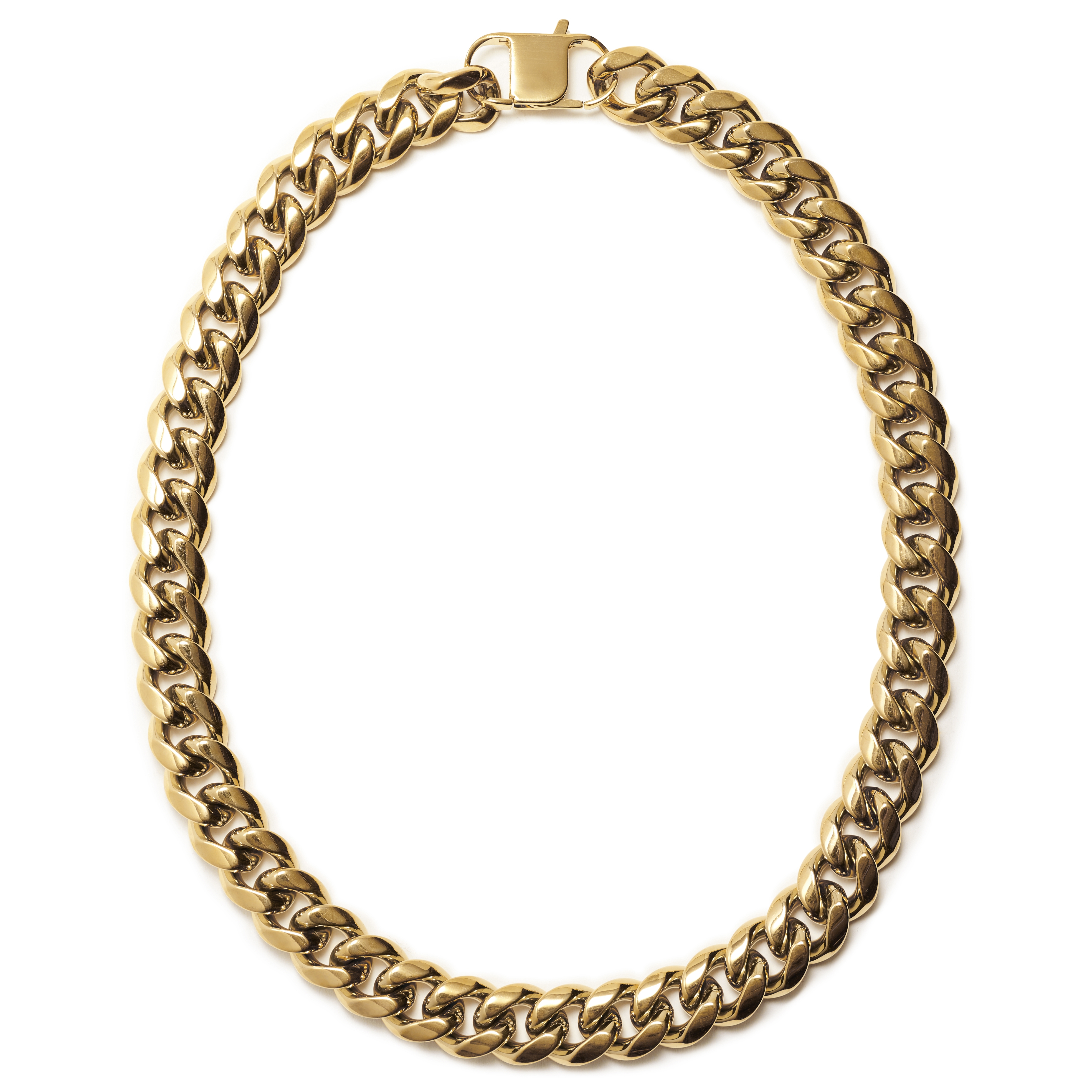 16mm Gold-Tone Steel Chain Necklace - 2