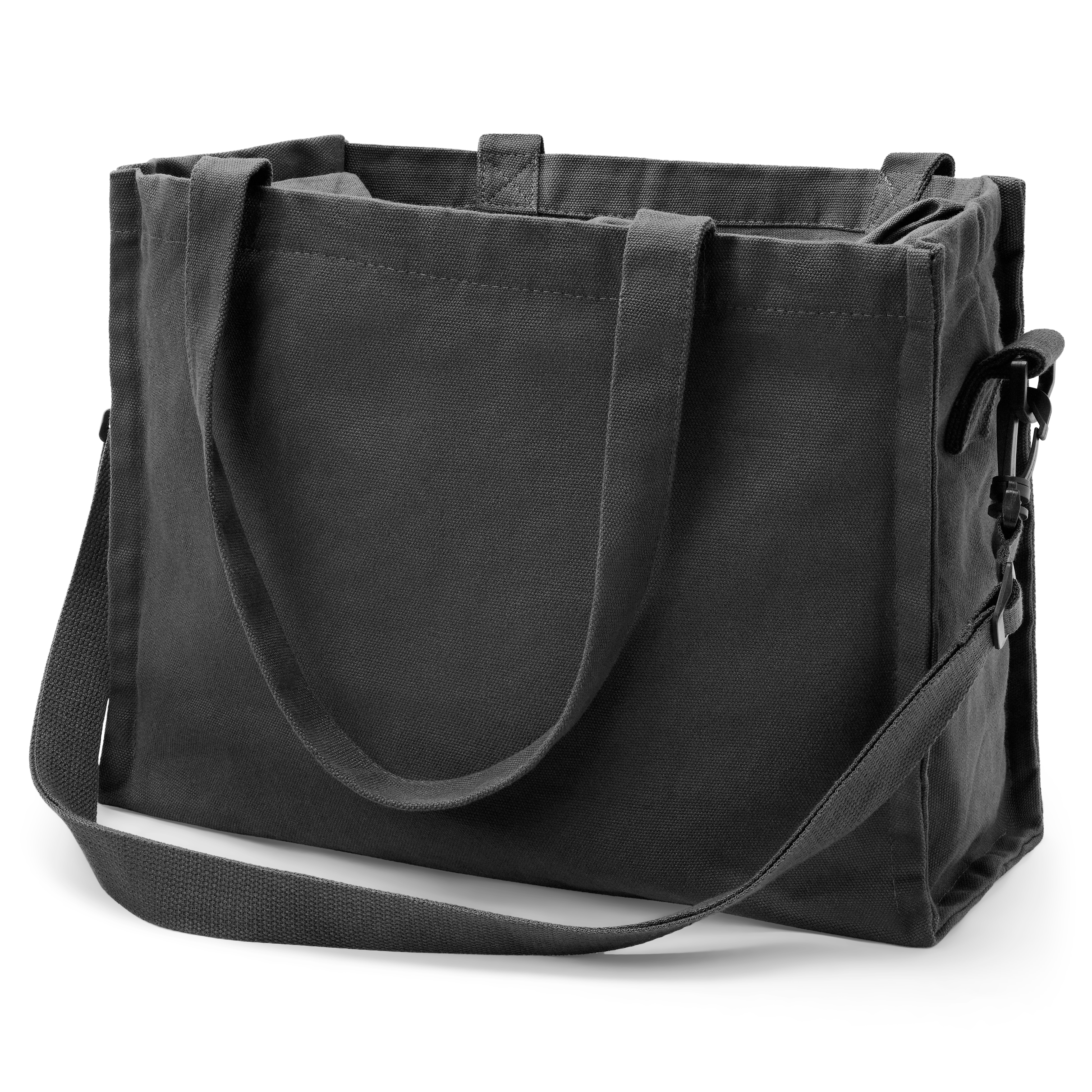 Otsu - tmavě šedá bavlněná plátěná taška - 2