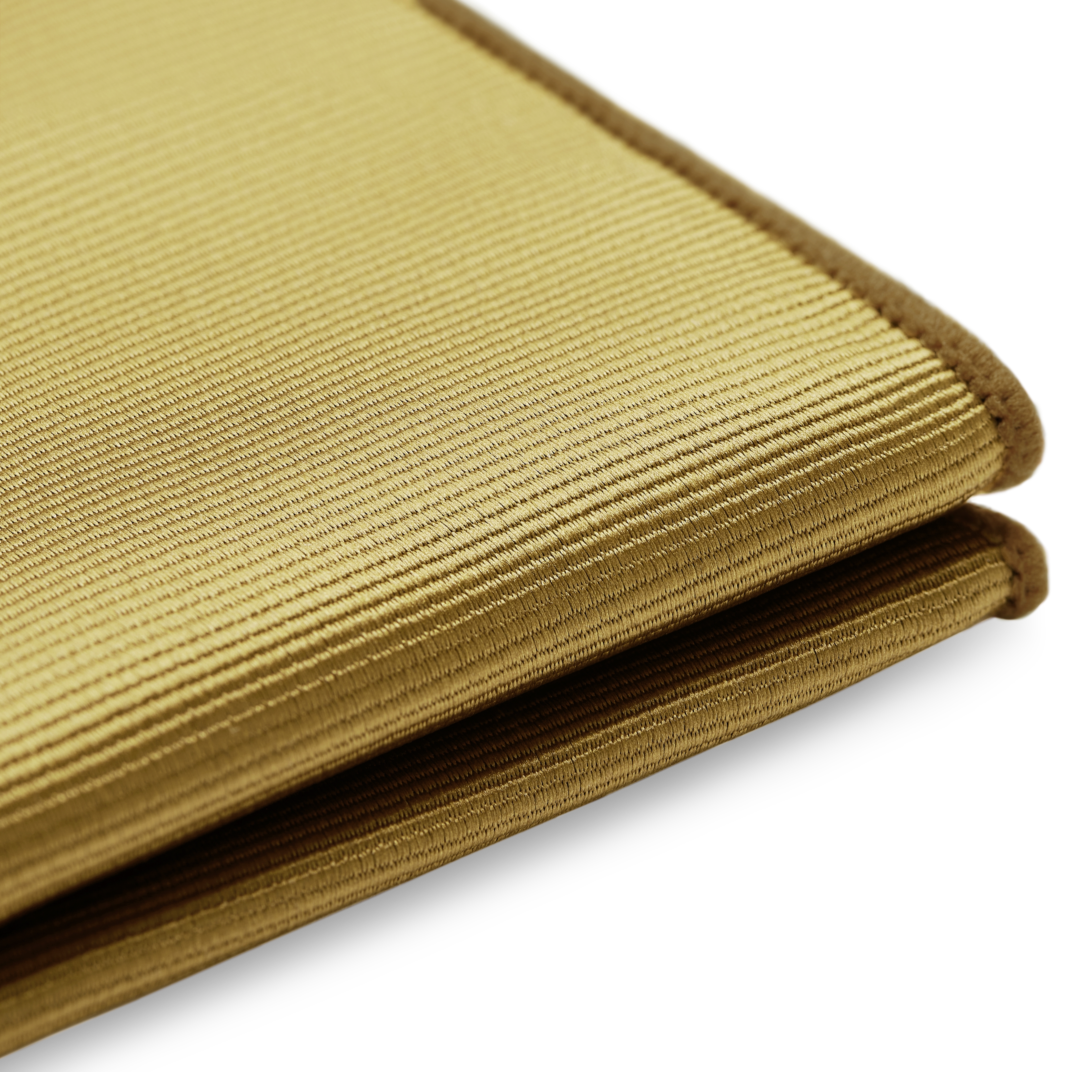 Gorčično rumen žepni robček iz grobo tkane tkanine - 3