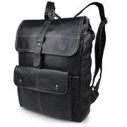 Go-To Black bőr hátitáska Go-To Black bőr hátitáska