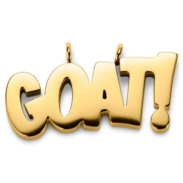 Jaygee | Pendentif Goat en métal couleur or Jaygee | Pendentif Goat en métal couleur or