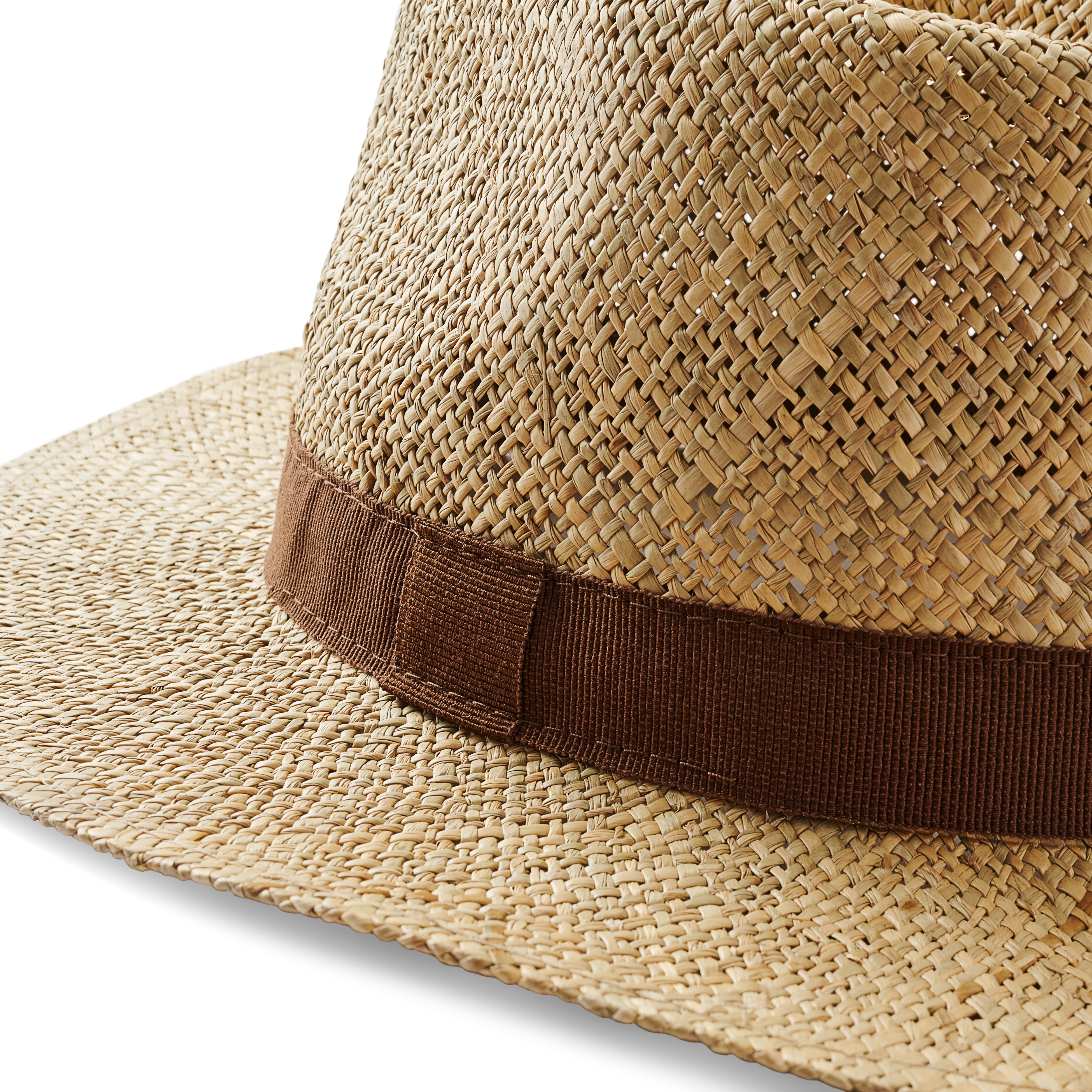 Természetes szalma panamakalap barna szalaggal - 6