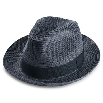Lacuna | Sombrero fedora de paja azul real Lacuna | Sombrero fedora de paja azul real