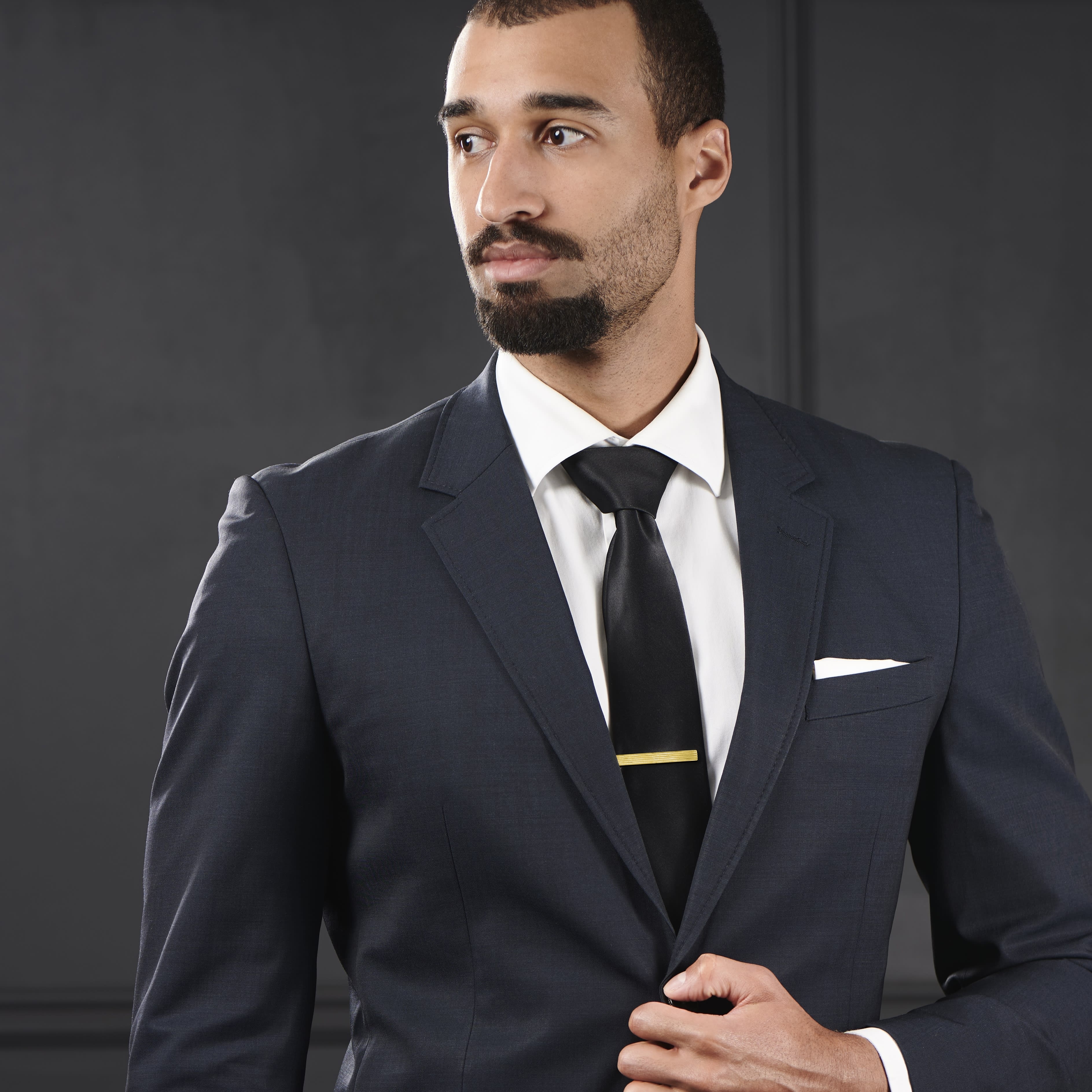 Goudvergulde 925 Zilveren Geribbelde Dasspeld - 5