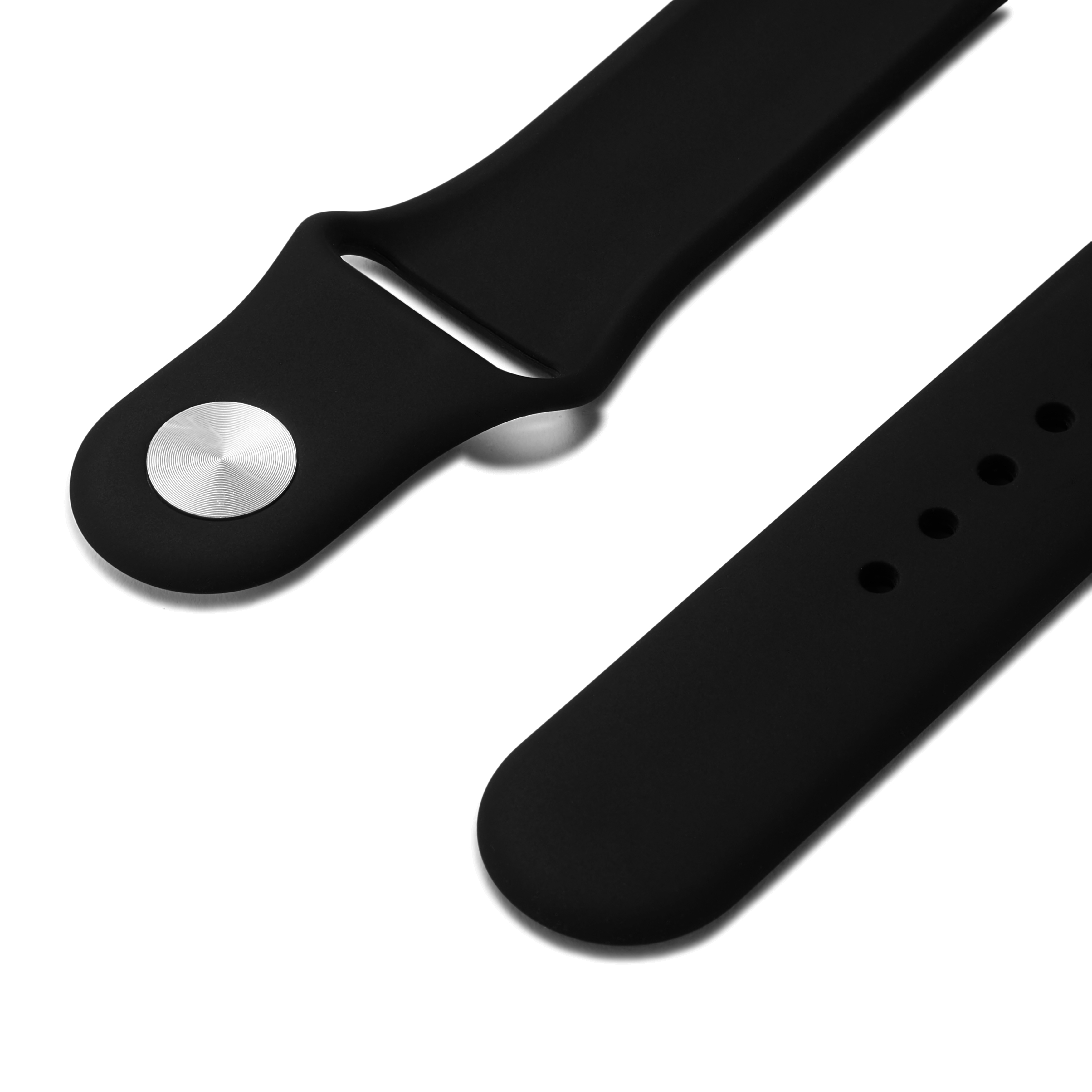 22mm Black Rubber Watch Strap – Quick Release - 6