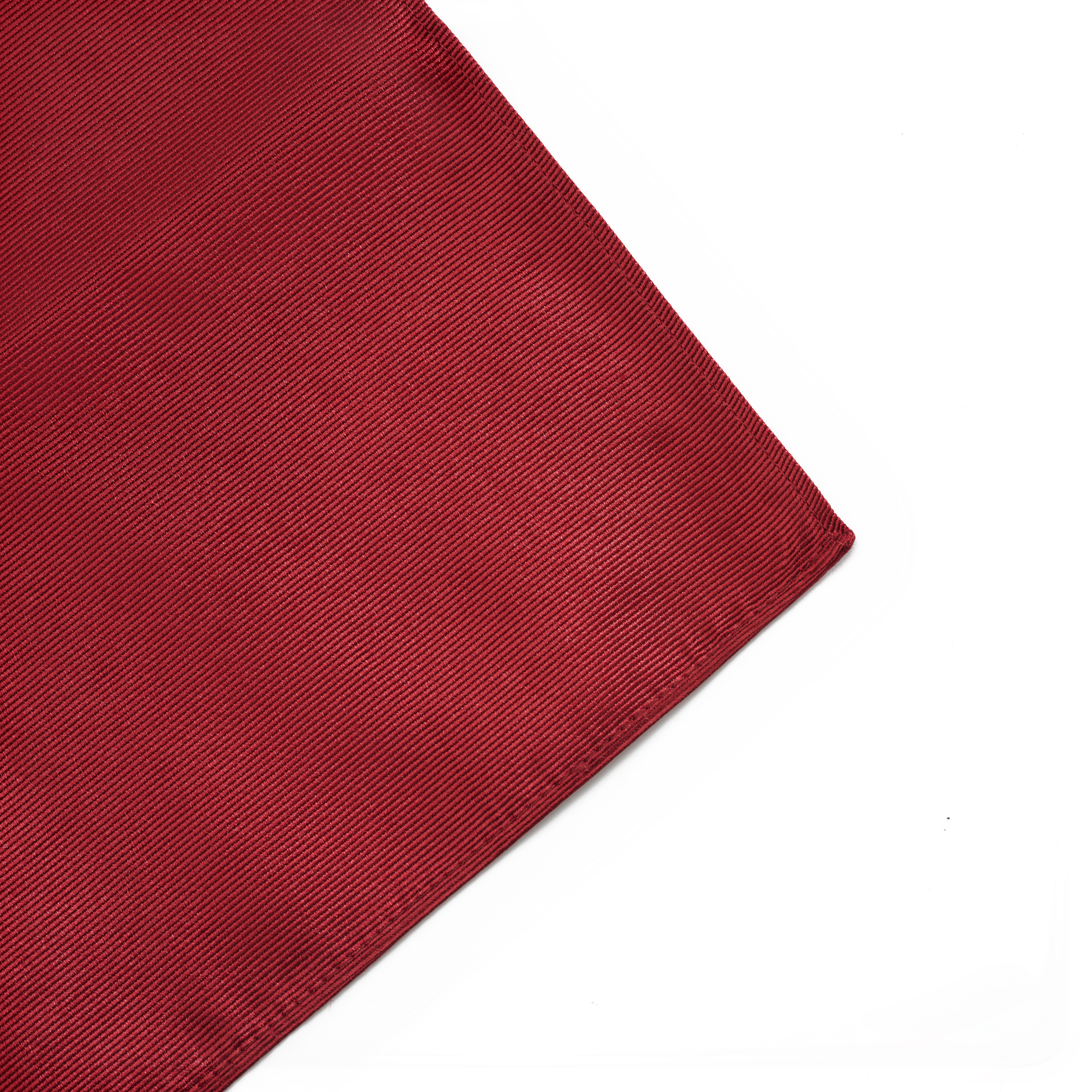 Кърпичка за сако от копринен туил в цвят бургунди - 4