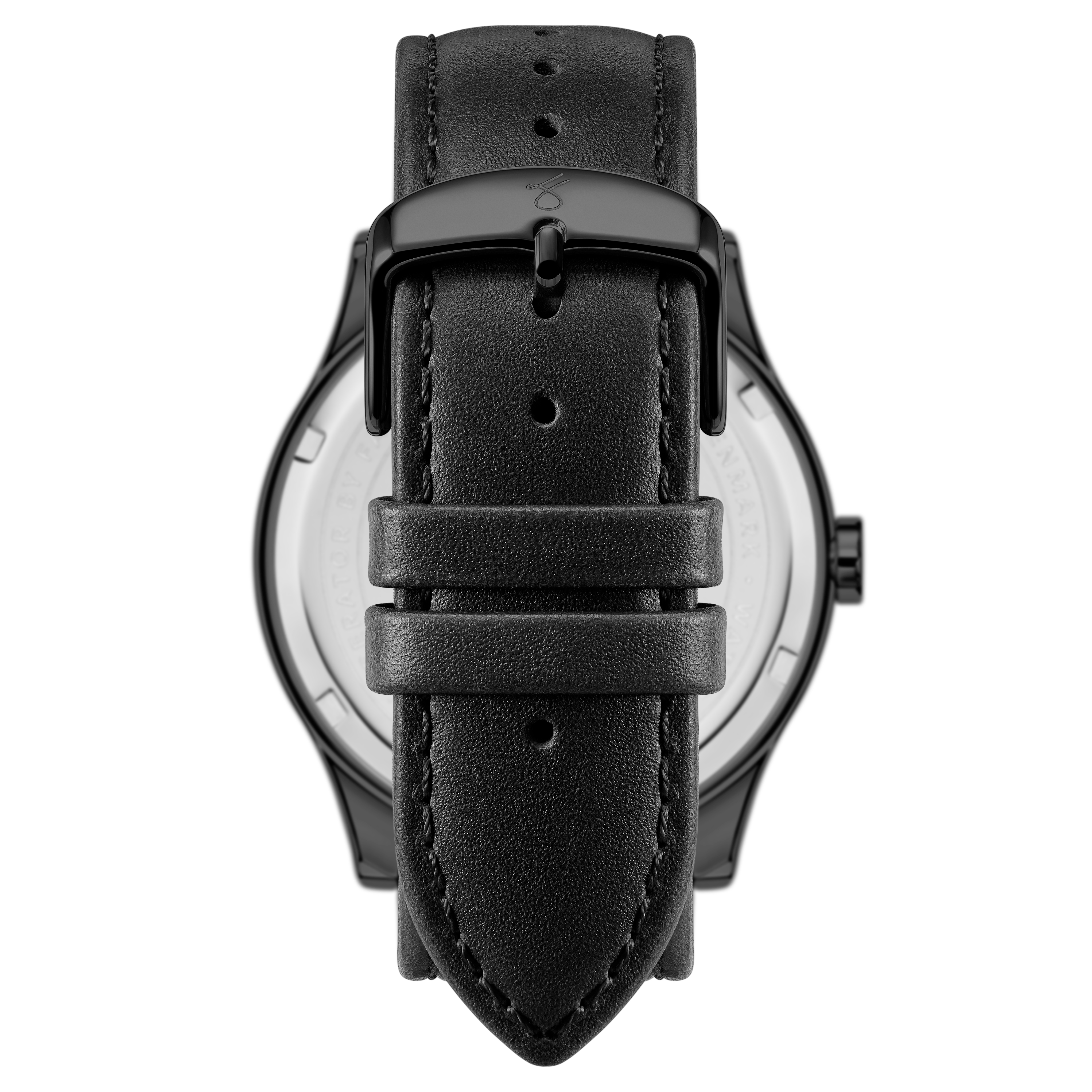 Imperator | Montre à phases de lune en acier inoxydable noir - 5