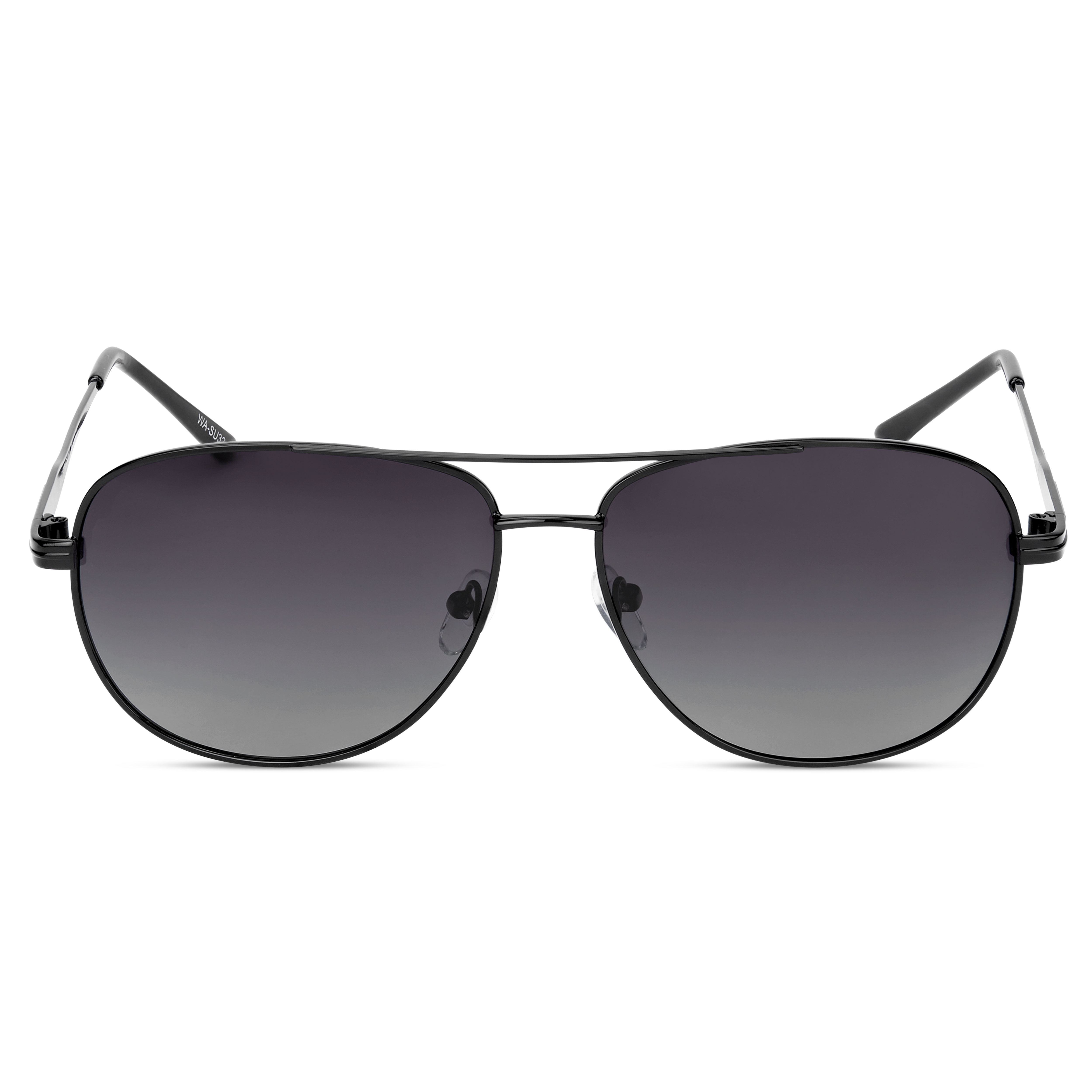 Ambit Black Gradient Aviator Sunglasses  - 1