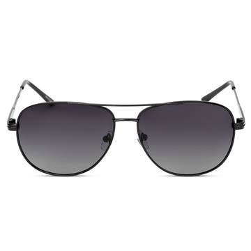 Ambit Black Gradient Aviator Sunglasses 
