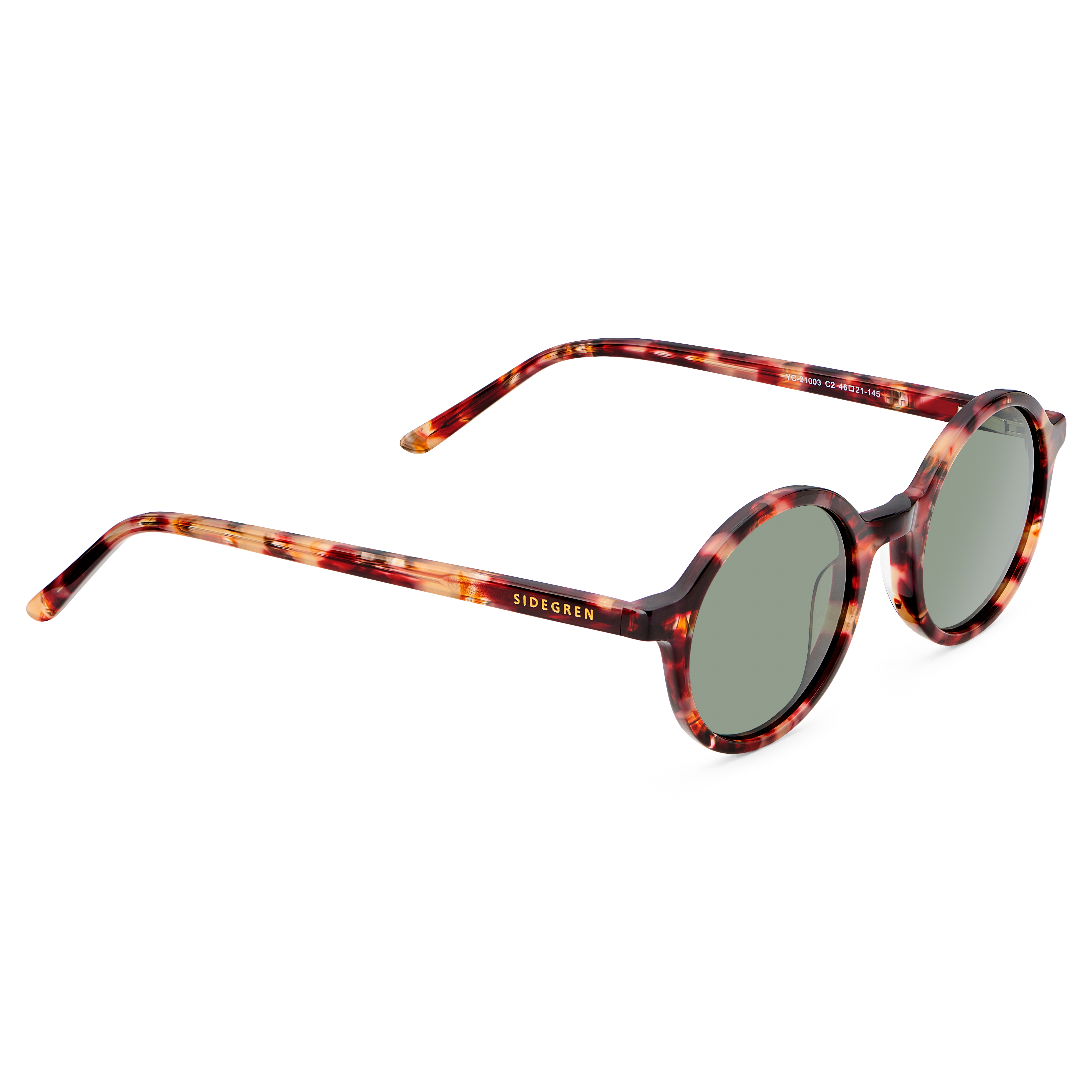 Kerek polarizált teknőckeretes napszemüveg - 6