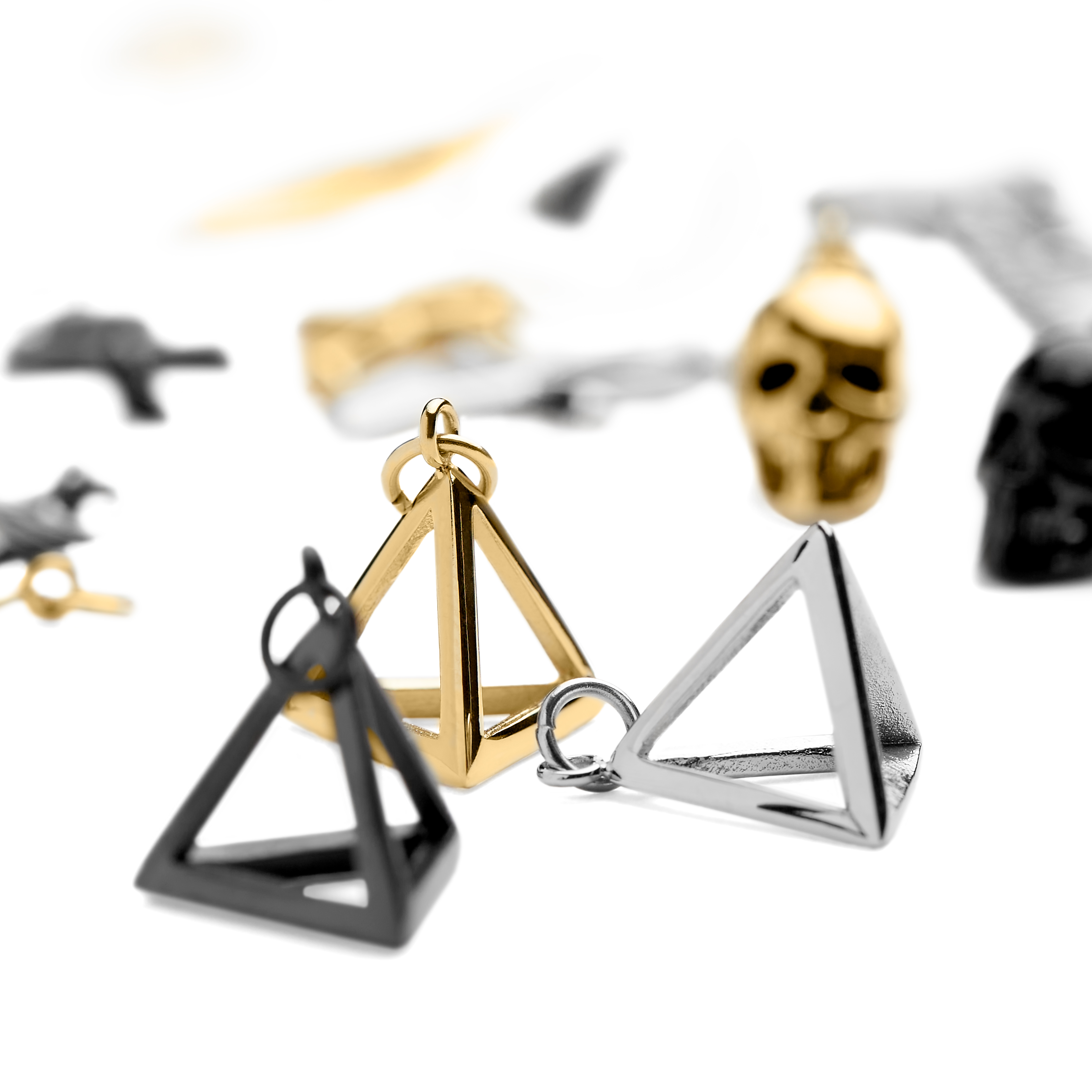 Hoop Earring 3-Pack with 27 Charms  - 3