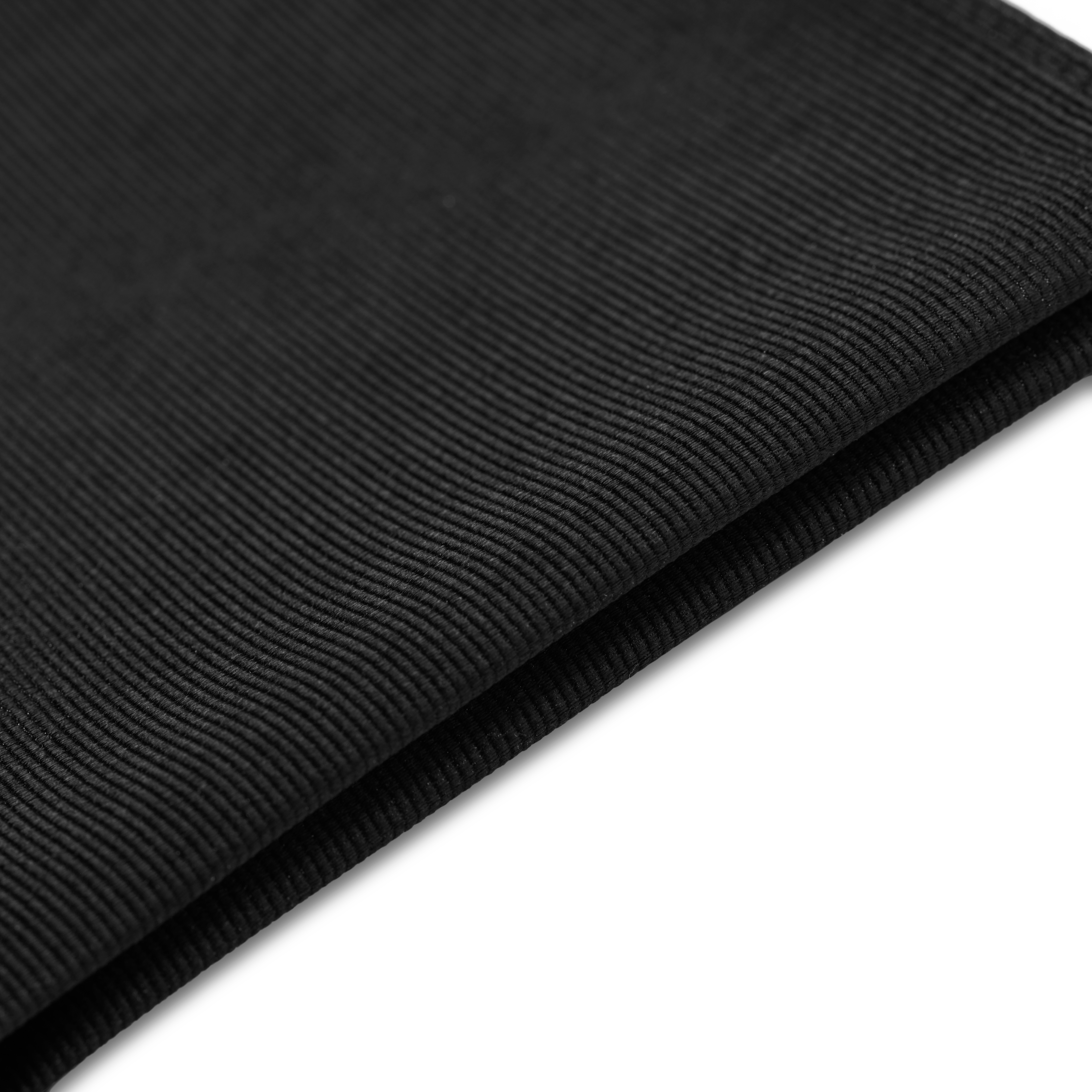 Черна кърпичка за сако от копринен туил - 4