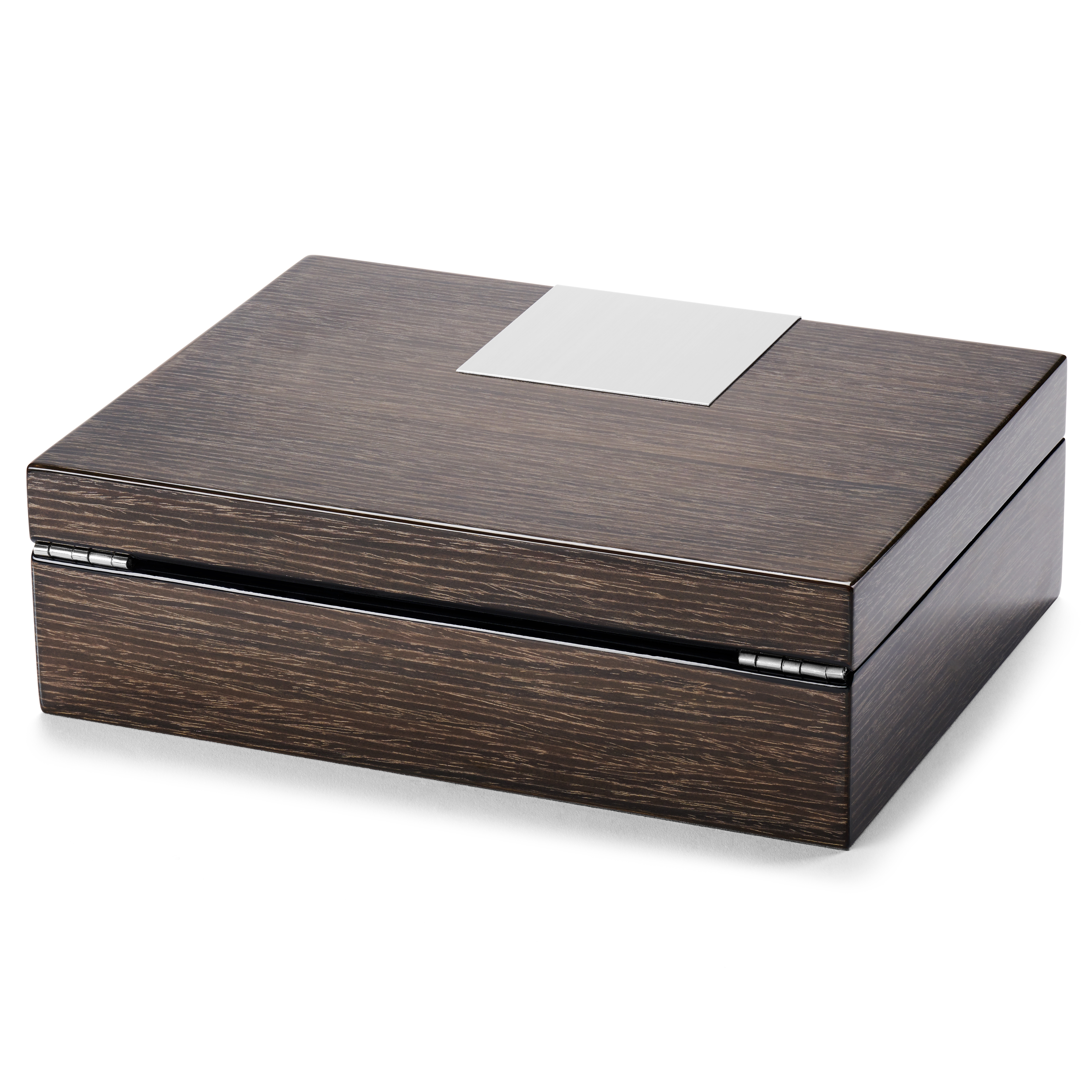 Caja de madera gris para relojes y joyas - 3