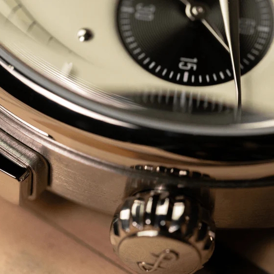 1934 Telechron | Kirurgisk stål, Off-White og Sort - 5