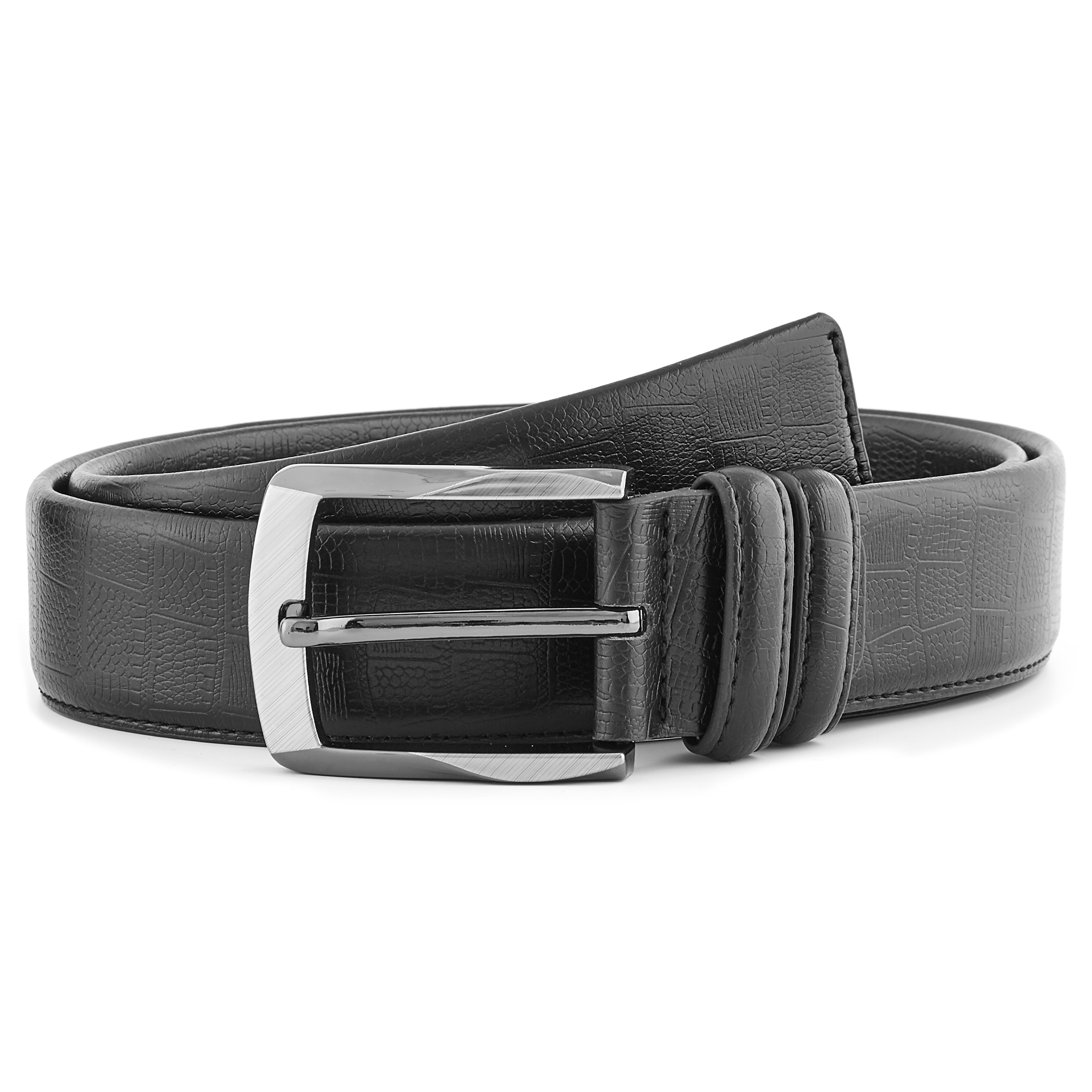 Sort Slankt Læderbælte - 1