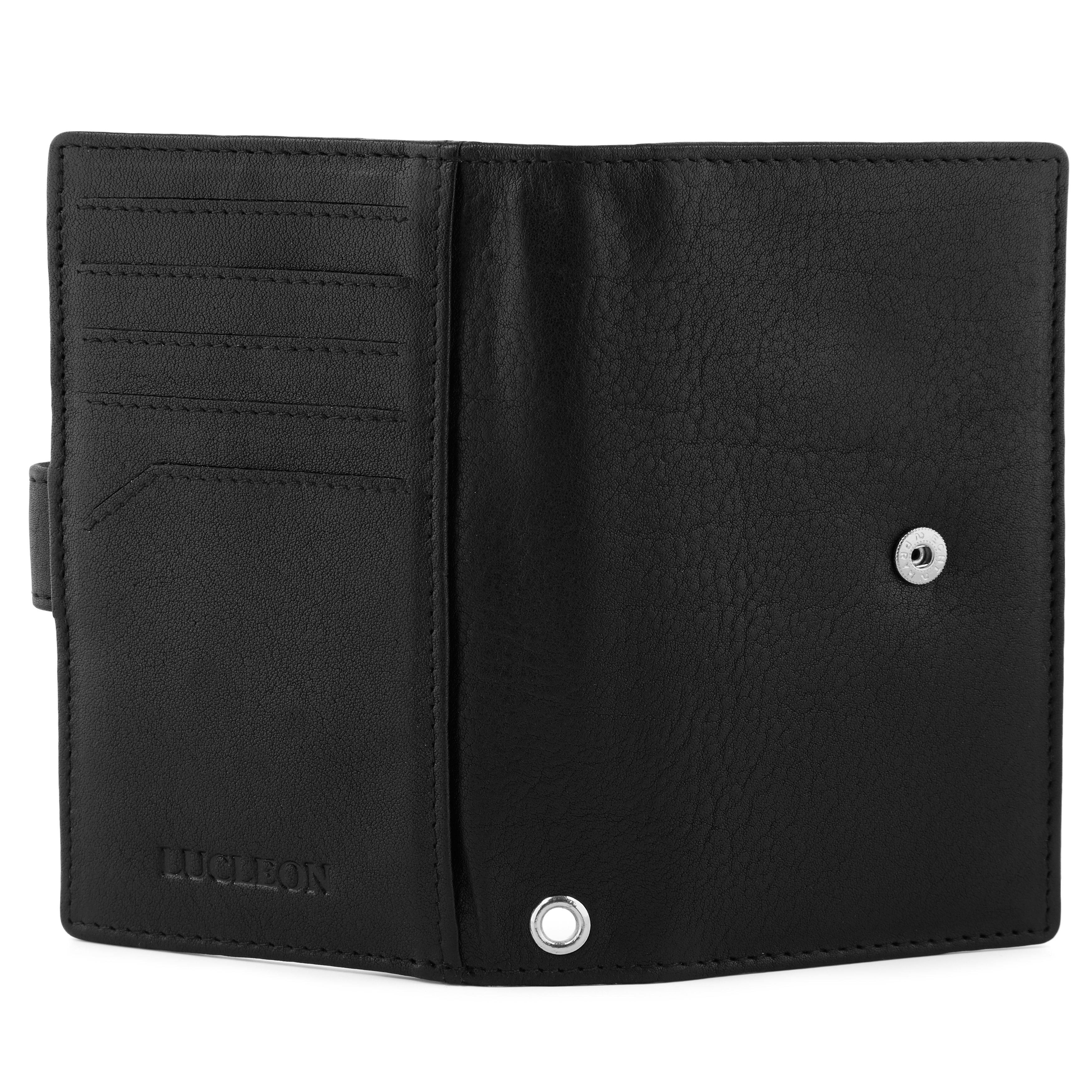 Portafoglio Liam in pelle nera con protezione RFID - 9