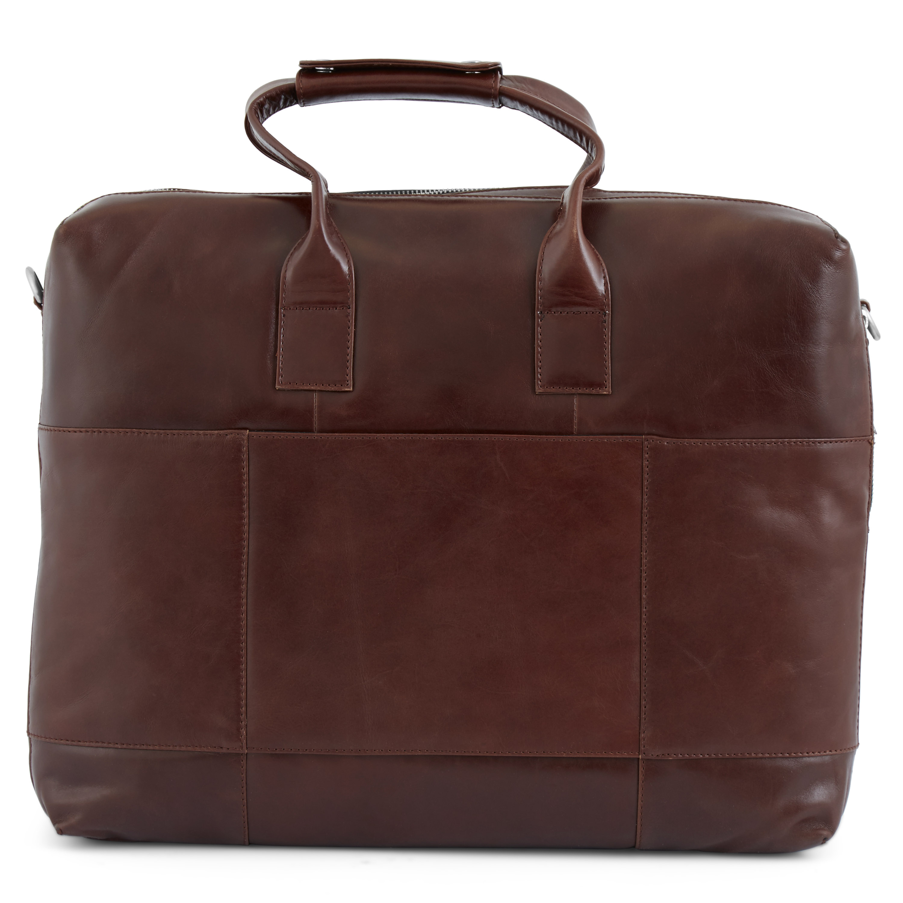 Голяма кафява чанта за през рамо Jasper - 4