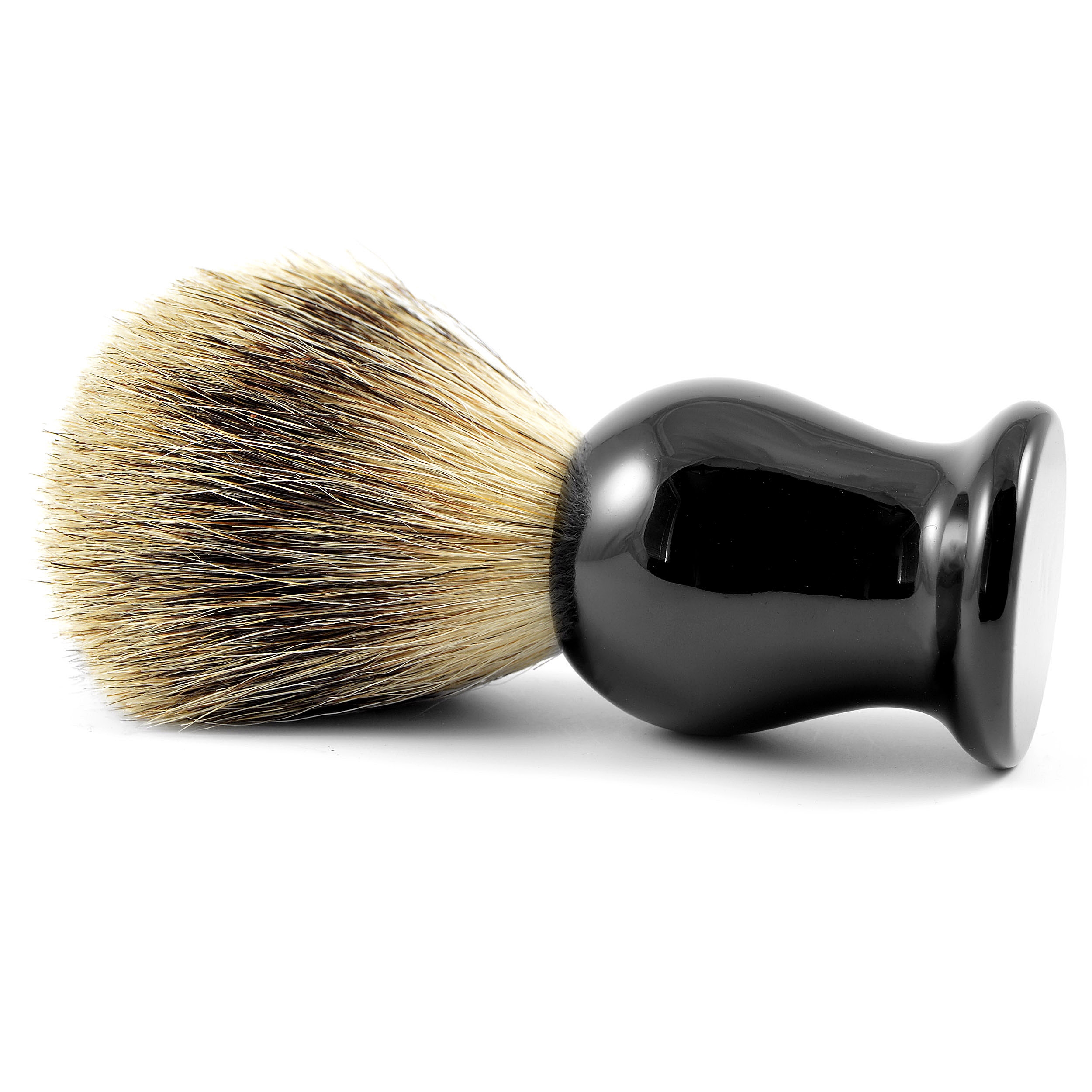 Μαύρο Πινέλο Ξυρίσματος με Γνήσια Τρίχα Ασβού - 2