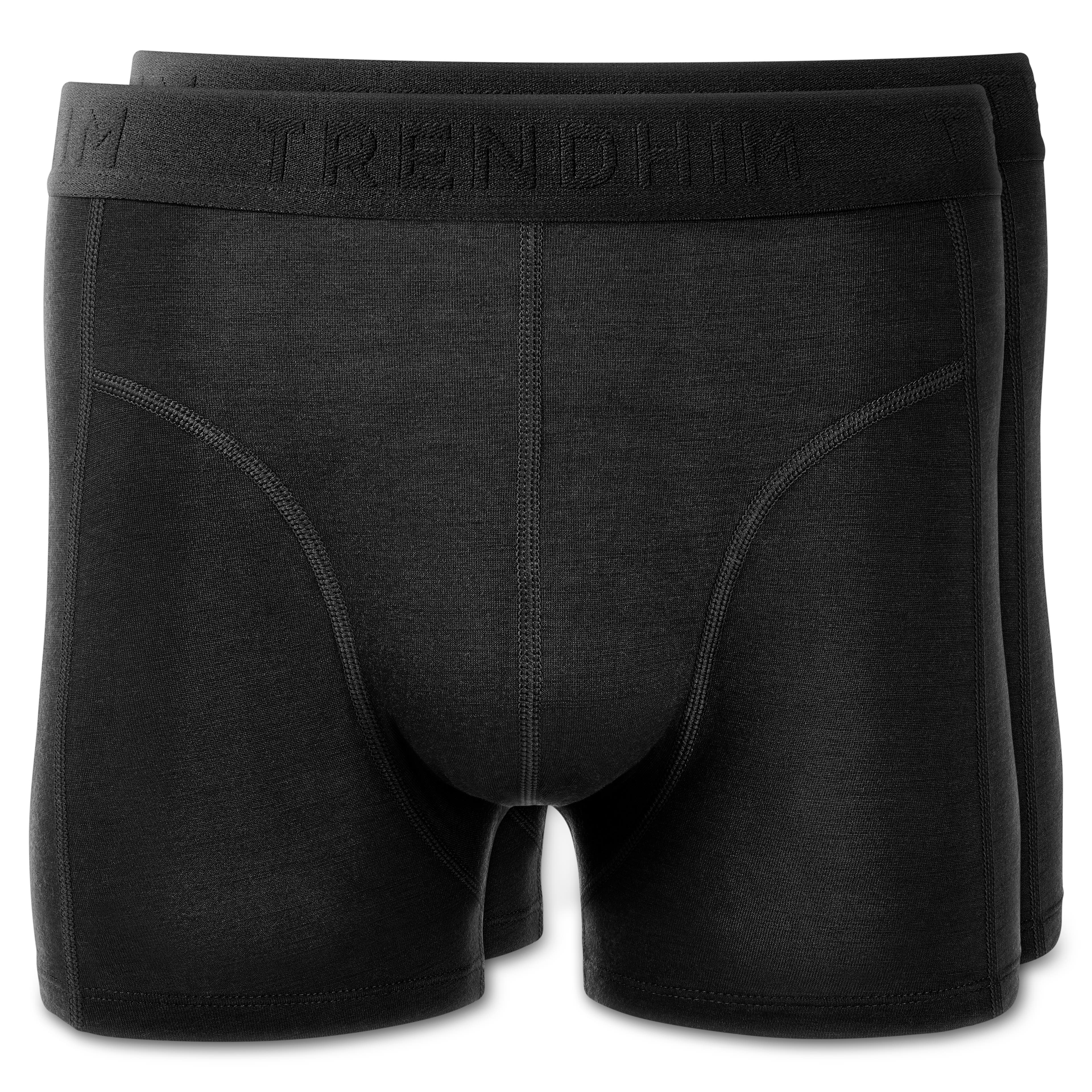 FeatherFeel | Melni merino vilnas bokseršorti, 2 gab. FeatherFeel | Melni merino vilnas bokseršorti, 2 gab.