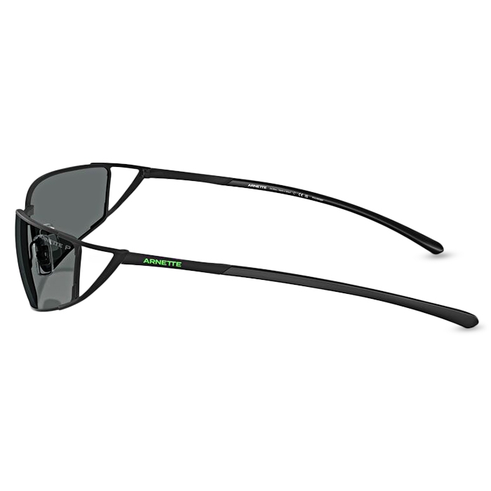Black Polarised Wrap-Around Sunglasses | Arnette 0AN3093 - 4