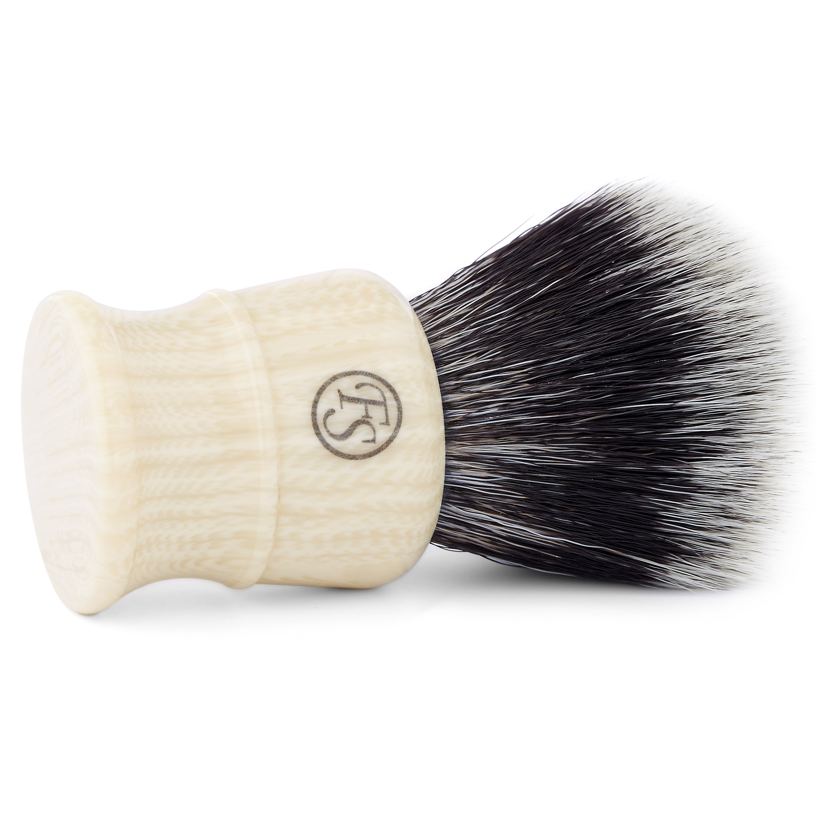 Brocha de afeitar XL sintética con mango rugoso - 2