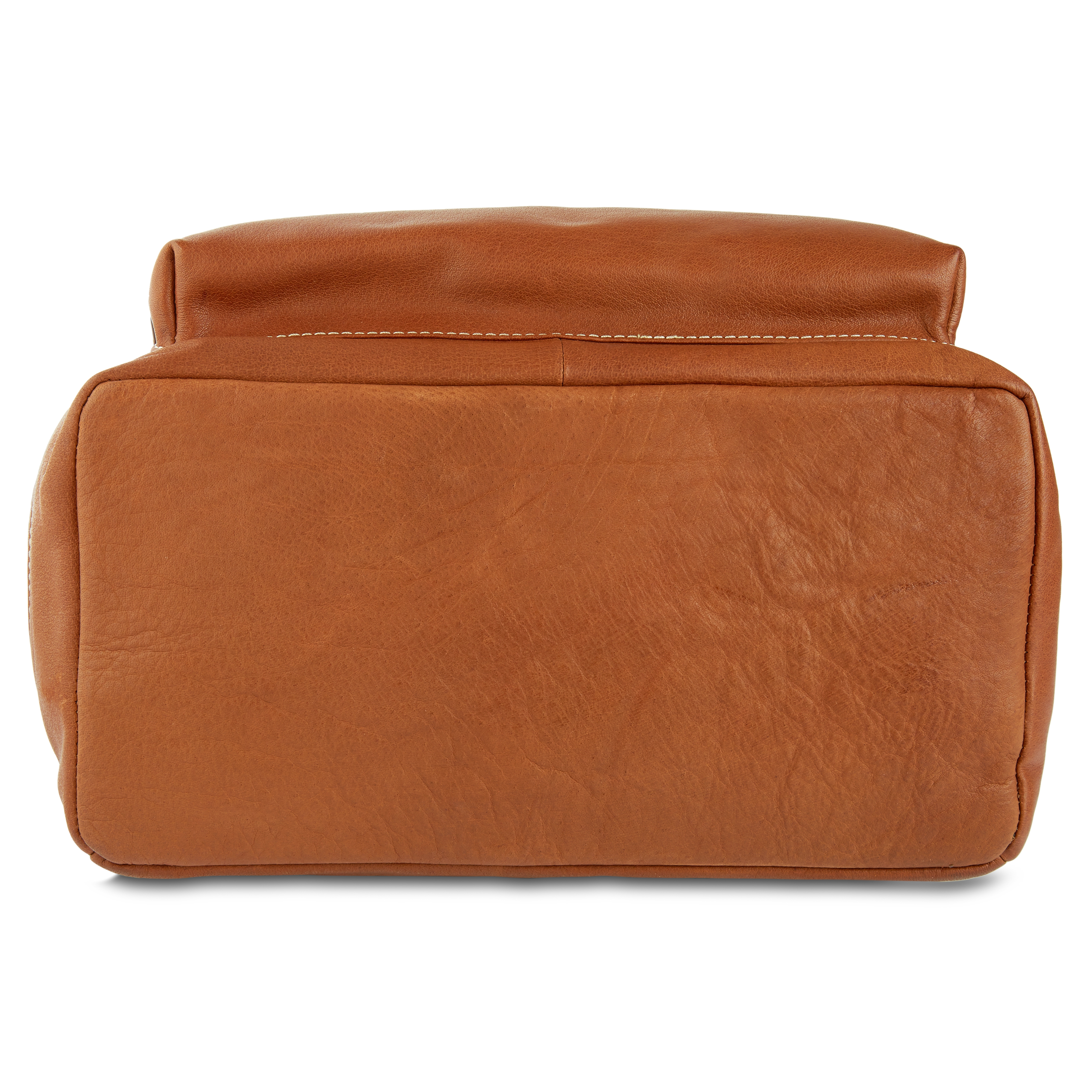 Mochila de cuero canela Oxford  - 5