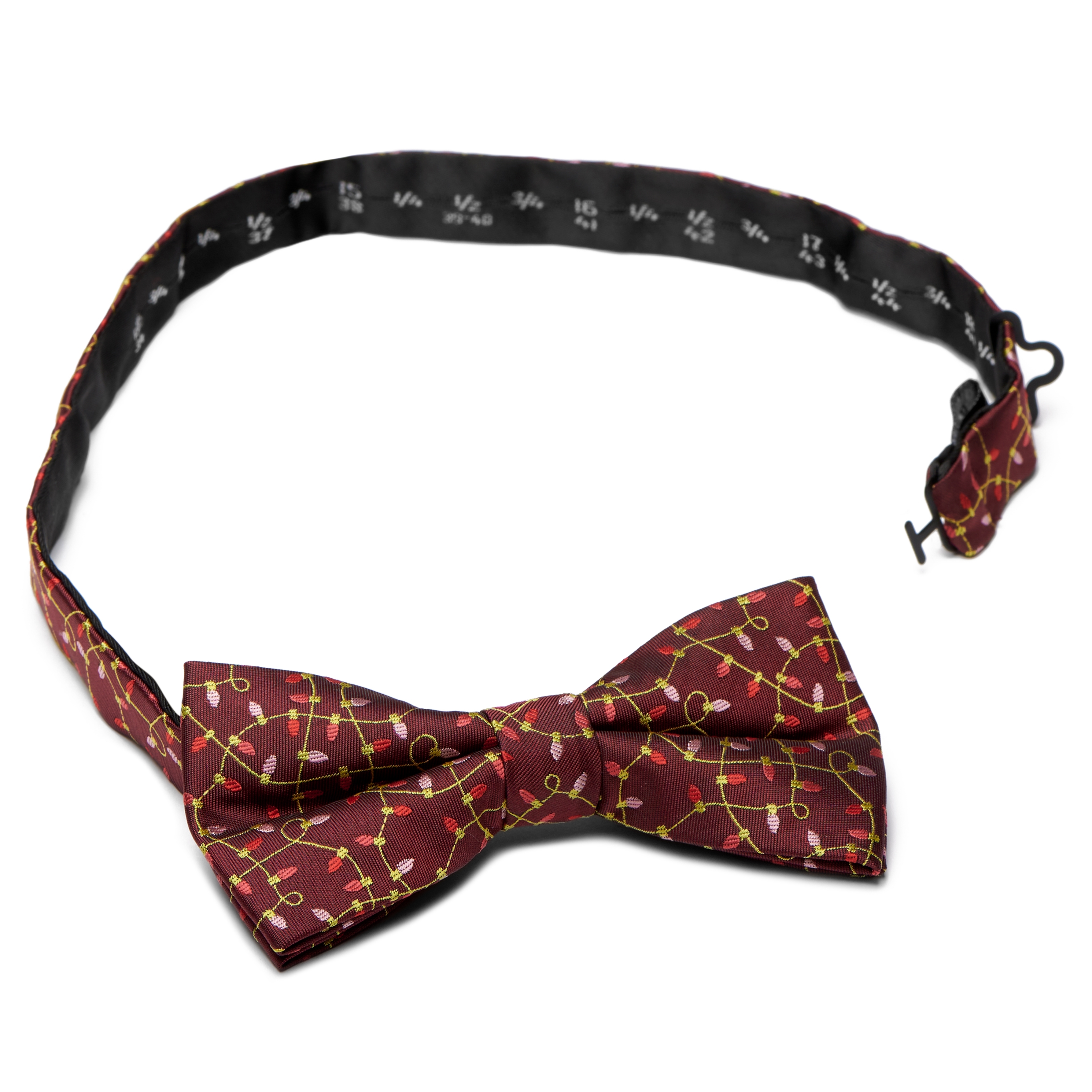 burgundy christmas tie
