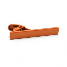 Matte Orange  Tie Clip